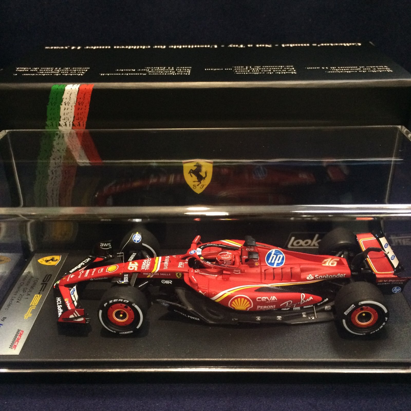 画像1: 新品正規入荷品●LOOKSMART1/43 FERRARI SF-24 WINNER AUSTIN GP 2024 (C.ルクレール）#16