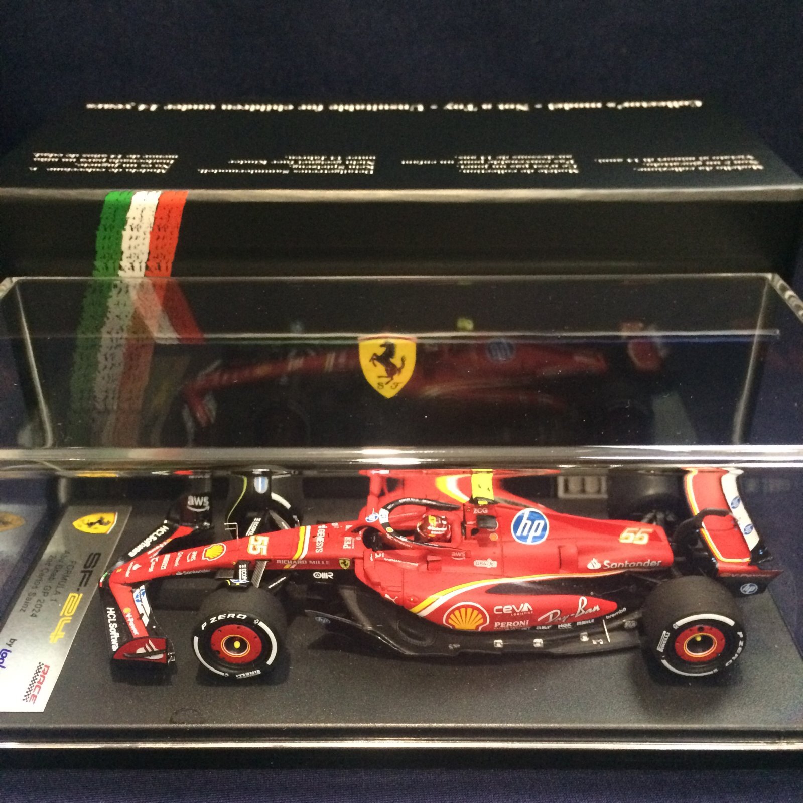 画像1: 新品正規入荷品●LOOKSMART1/43 FERRARI SF-24 2nd ABU DHABI GP 2024 (C.サインツ）#55