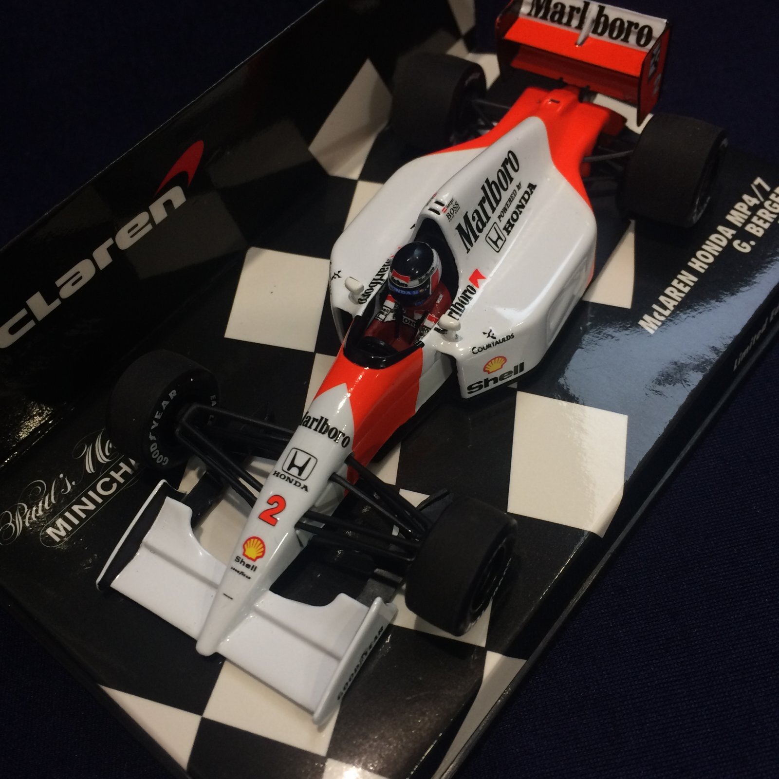 画像: セカンドハンド品●タバコカスタム品●PMA1/43 McLAREN HONDA MP4/7 (G.ベルガー） 1992