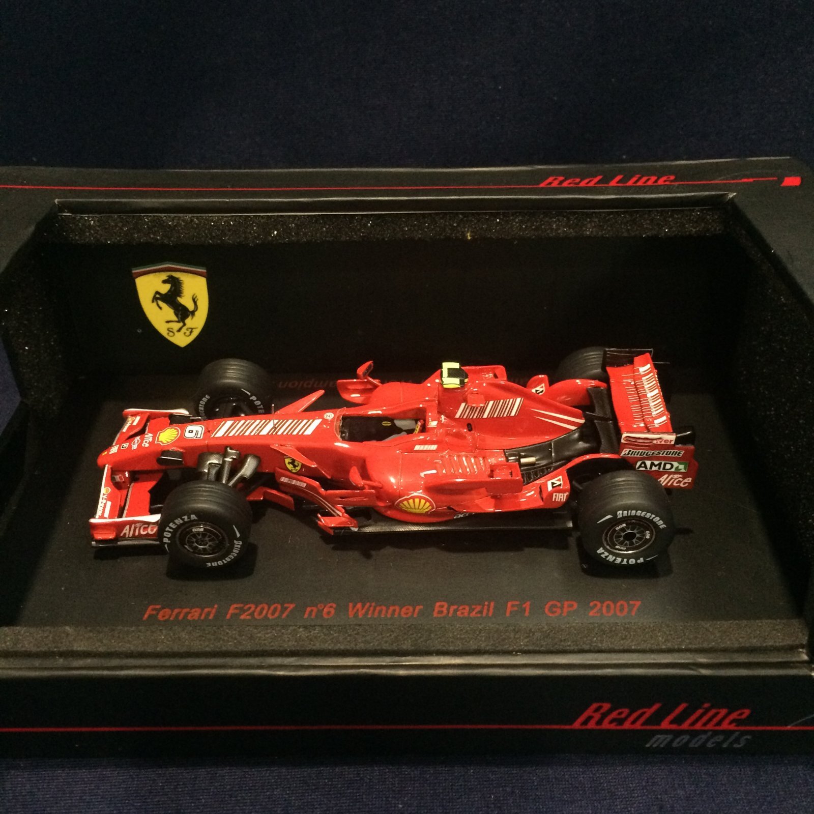 画像1: セカンドハンド品●REDLINE 1/43 FERRARI F2007 WORLD CHAMPION WINNER BRAZIL GP (K.ライコネン）2007 #6