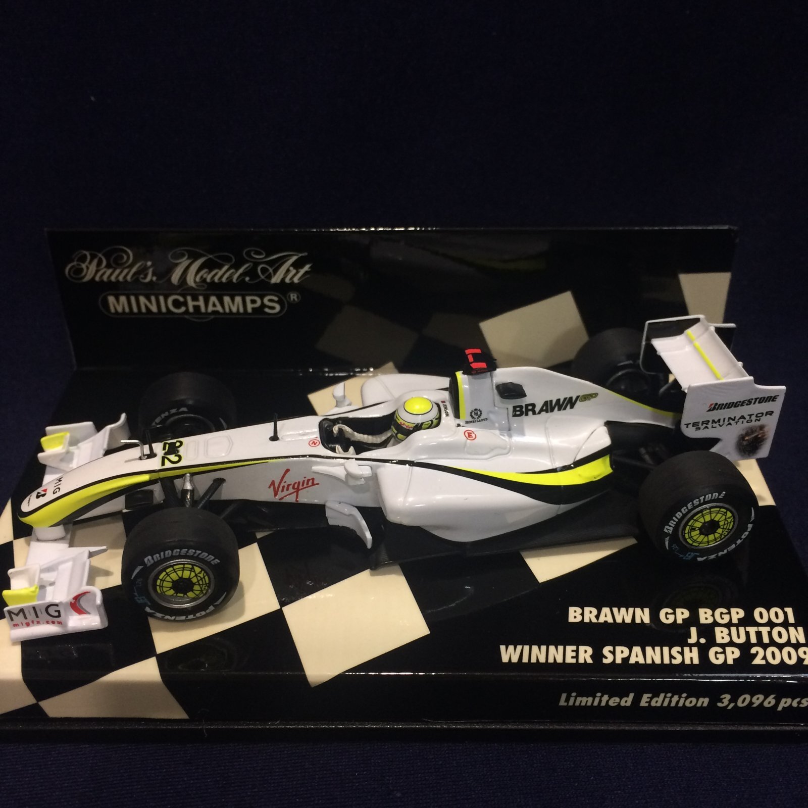 画像1: セカンドハンド品●PMA1/43 BRAWN GP BGP001 WINNER SPANISH GP 2009 (J.バトン）#22