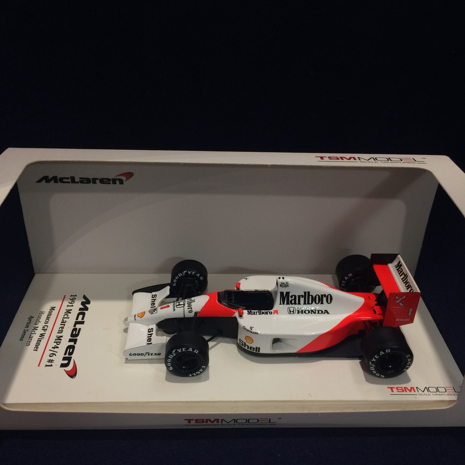 画像1: セカンドハンド品●たばこ仕様●TSM 1/43 McLAREN HONDA MP4/6 WINNER MONACO GP 1991 (A.セナ）#1