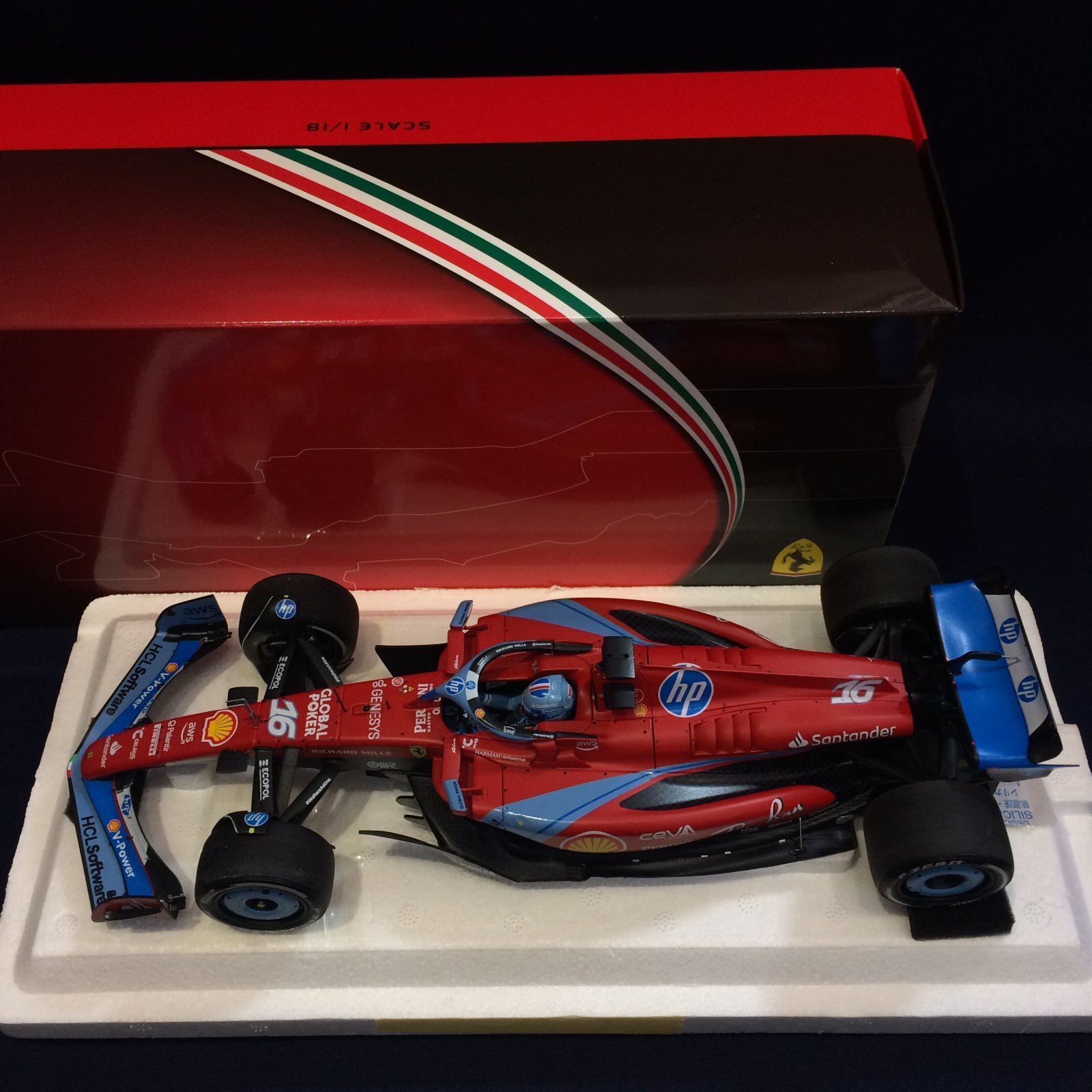 画像1: 新品正規入荷品●BBR 1/18 FERRARI SF-24 MIAMI GP 2024 (C.ルクレール）#16