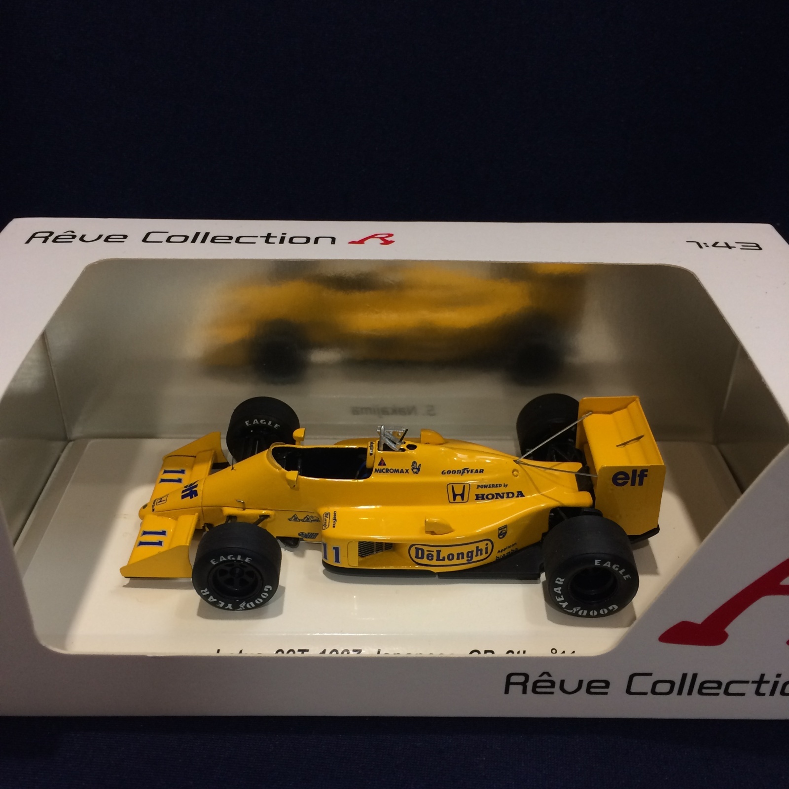 画像1: セカンドハンド品●REVE COLLECTION 1/43 LOTUS HONDA 99T 6th JAPANESE GP 1984 (中嶋悟）#11