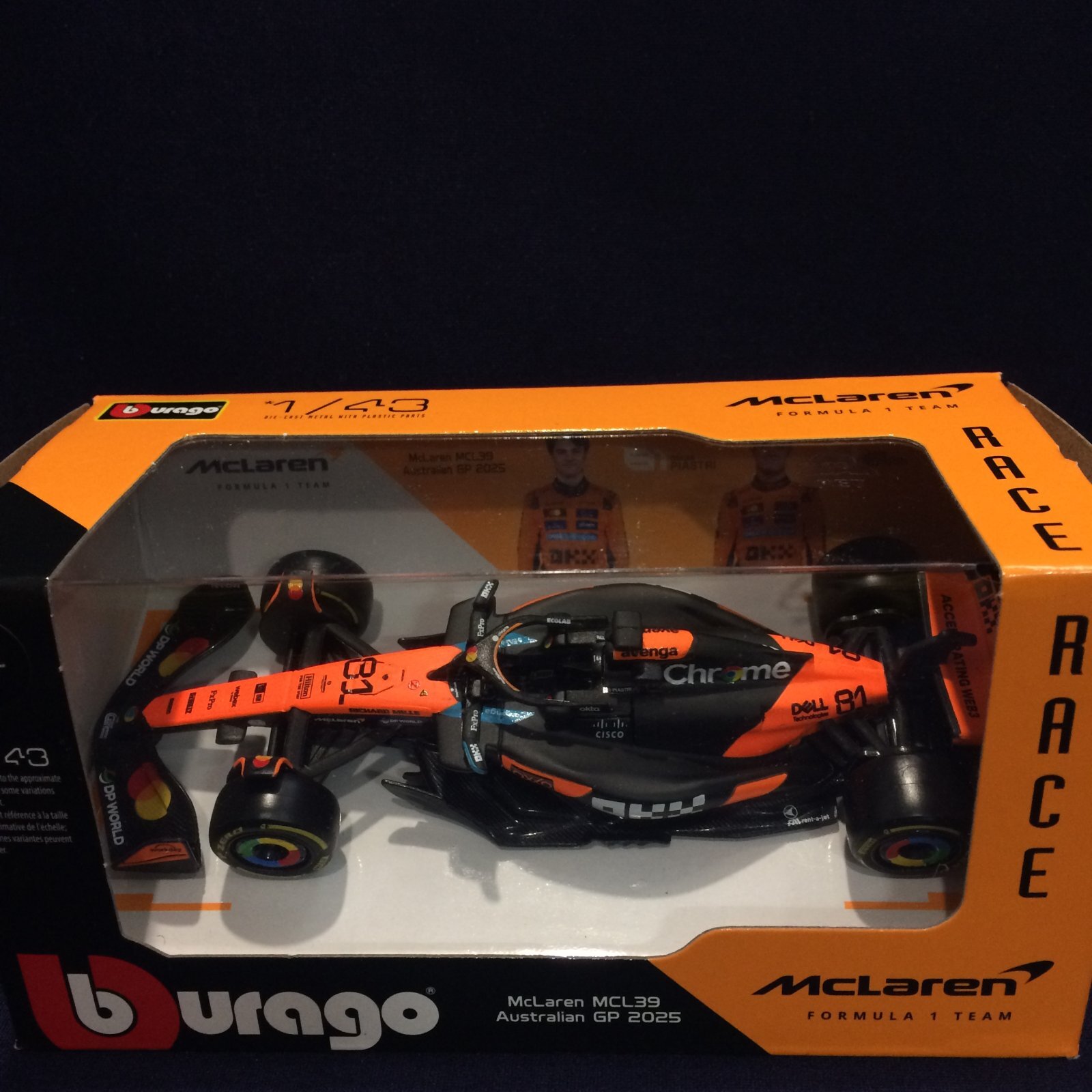 画像1: 新品正規入荷品●burago1/43 McLAREN MCL39 （O.ピアストリ）#81 