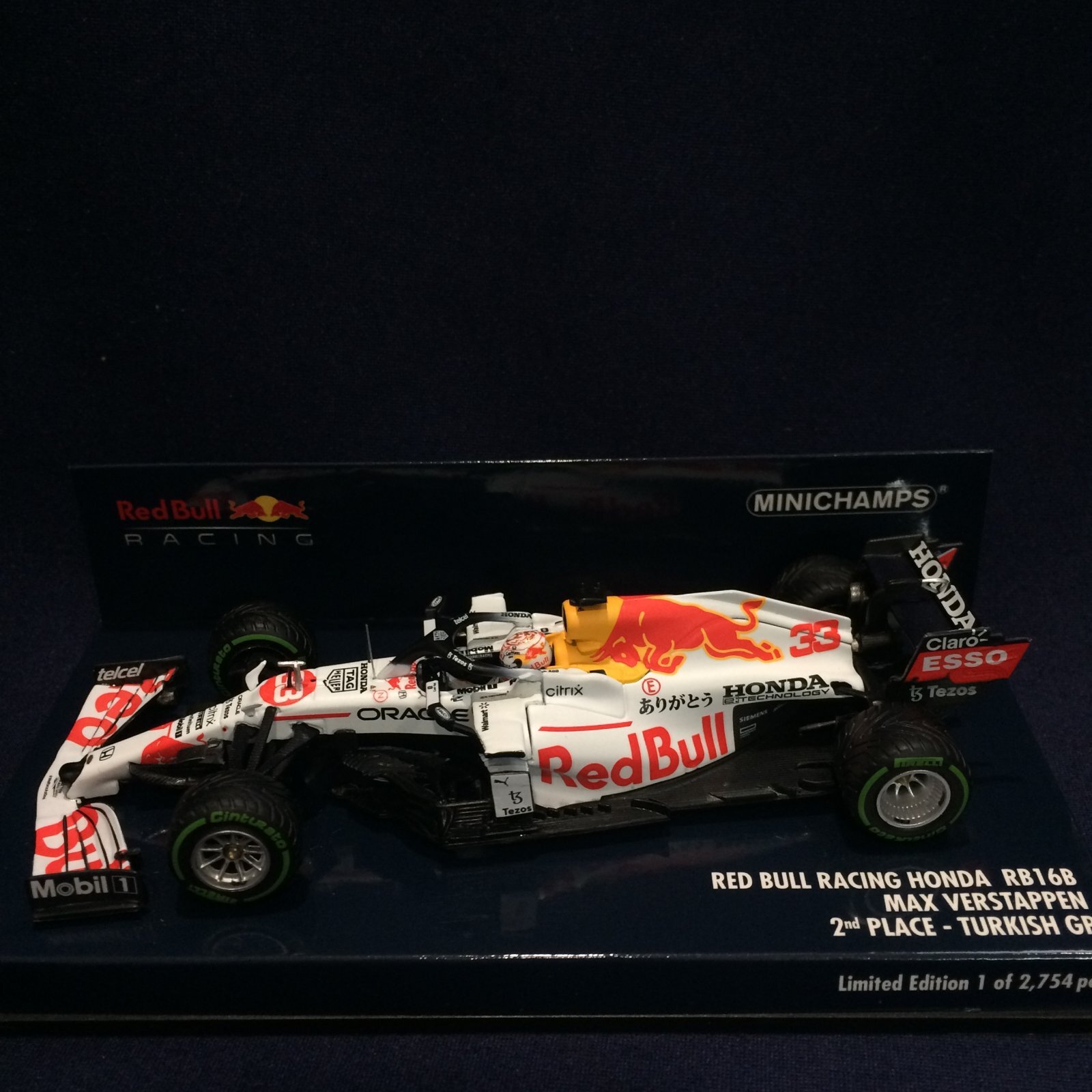 画像1: セカンドハンド品■PMA1/43 RED BULL HONDA RB16B 2nd PLACE TURKISH GP (M.フェルスタッペン）#33