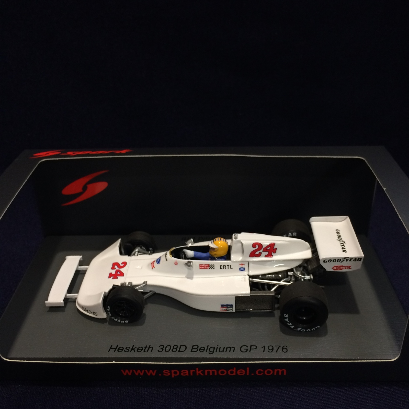 画像1: 新品正規入荷品●SPARK 1/43 HESKETH 308D BELGIUM GP 1976 (H.ERTL) #24