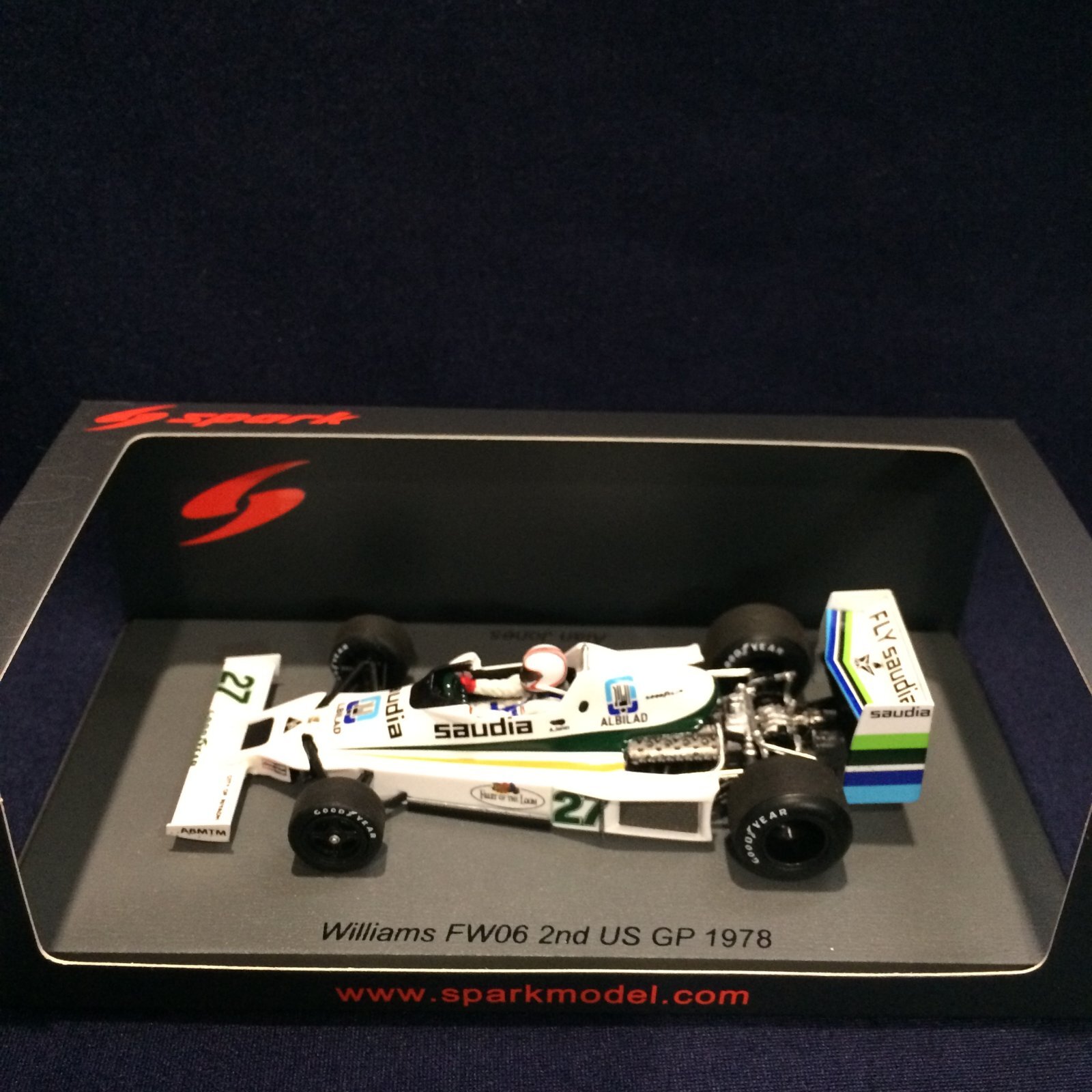 画像1: 新品正規入荷品●SPARK 1/43 WILLIAMS FW06 2nd US GP 1978 (A.ジョーンズ）#27