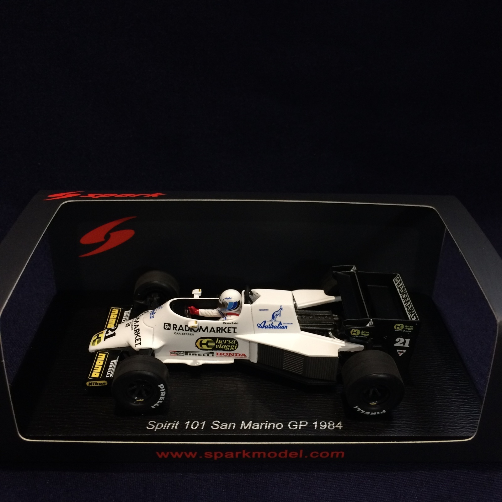 画像1: 新品正規入荷品●SPARK 1/43 SPIRIT 101 SAN MARINO GP 1984 (M.BALDI) #21
