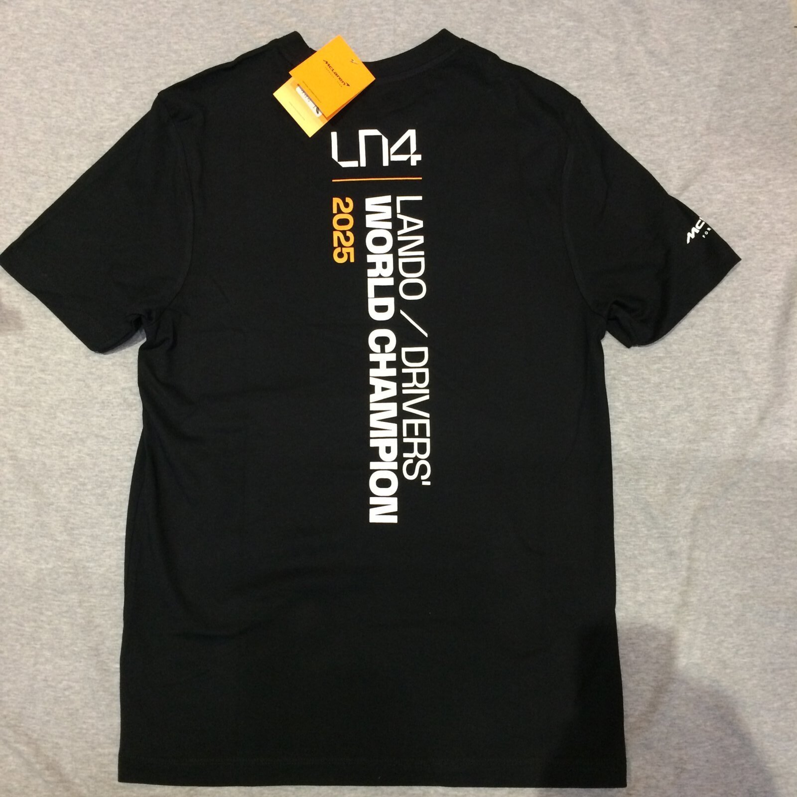 画像: マクラーレン F1チーム ランド・ノリス　2025 ワールドチャンピオン 獲得記念 Tシャツ　（Sサイズ）