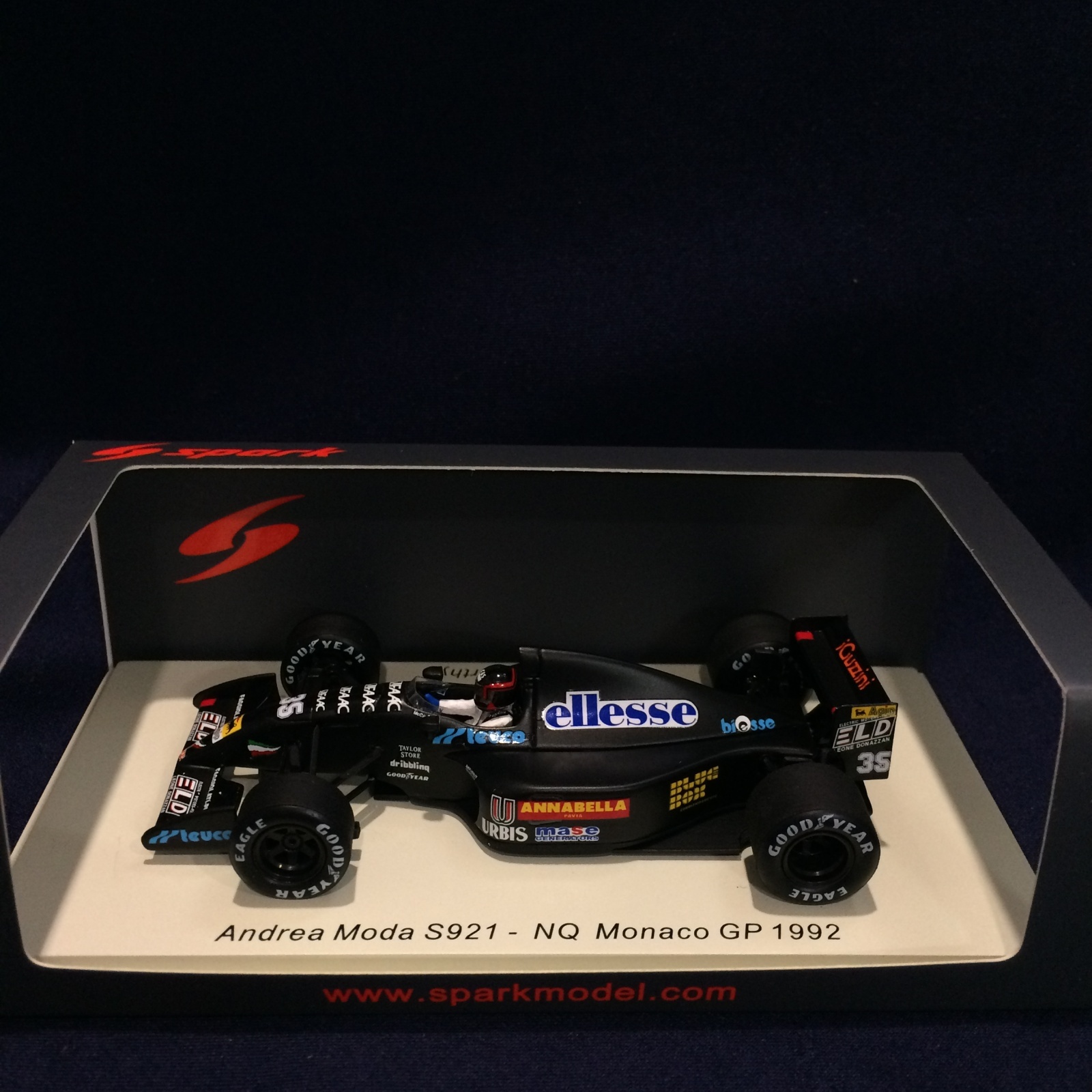 画像1: セカンドハンド品●SPARK 1/43 ANDREA MODA S921 NQ MONACO GP 1992 (P.McCARTHY) #35