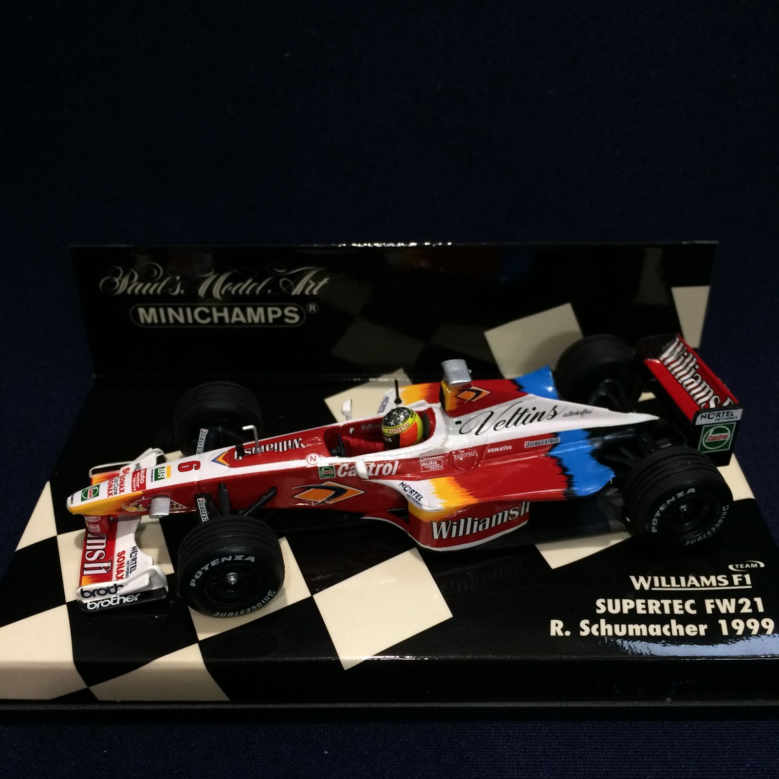画像1: セカンドハンド品●PMA1/43 WILLIAMS SUPERTEC FW21 (R.シューマッハ）1999 #6