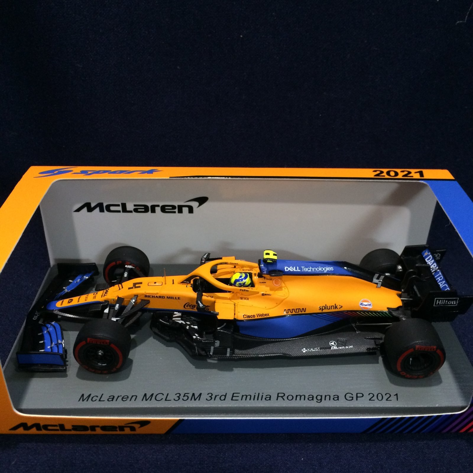 画像1: セカンドハンド品●SPARK 1/43 McLAREN MCL35M 3rd EMILIA ROMAGNA GP 2021 (L.ノリス）#4