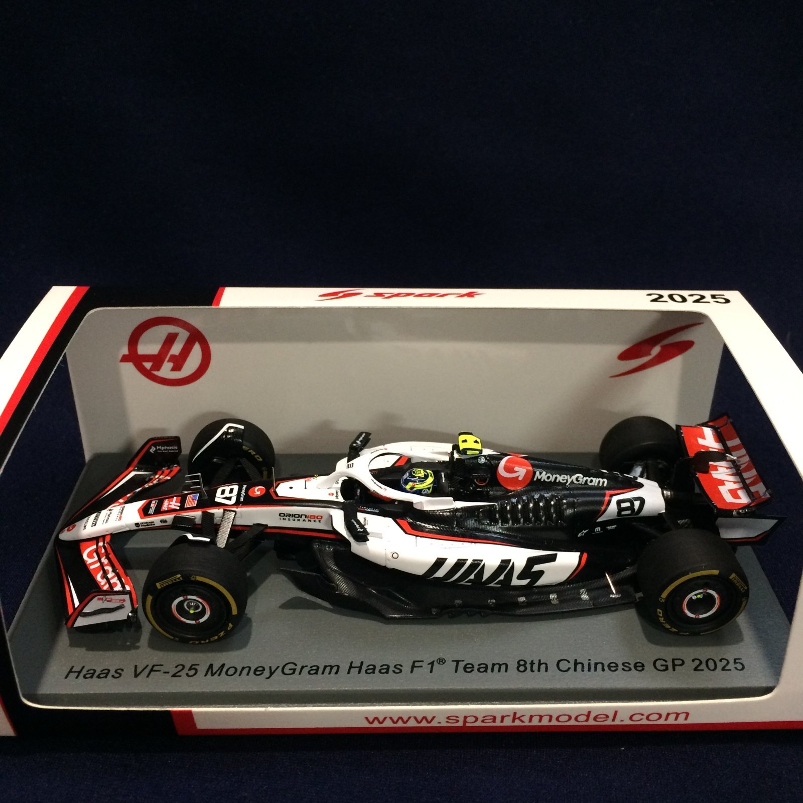 画像1: 新品正規入荷品●SPARK 1/43 MONEYGRAM HAAS VF-25 6th CHINESE GP 2025（O.ベアマン）#87