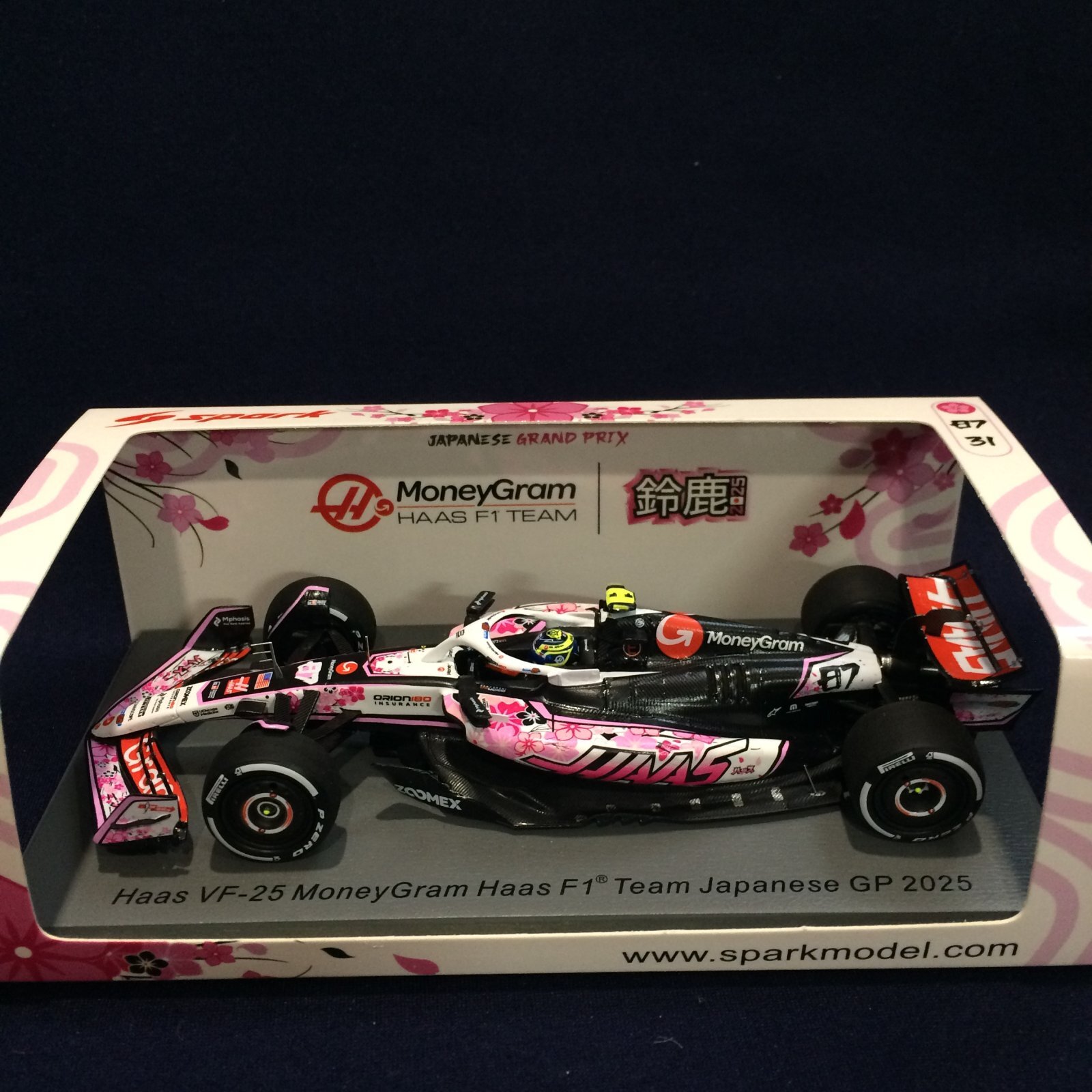 画像1: 新品正規入荷品●SPARK 1/43 MONEYGRAM HAAS VF-25 6th JAPANESE GP 2025（O.ベアマン）#87
