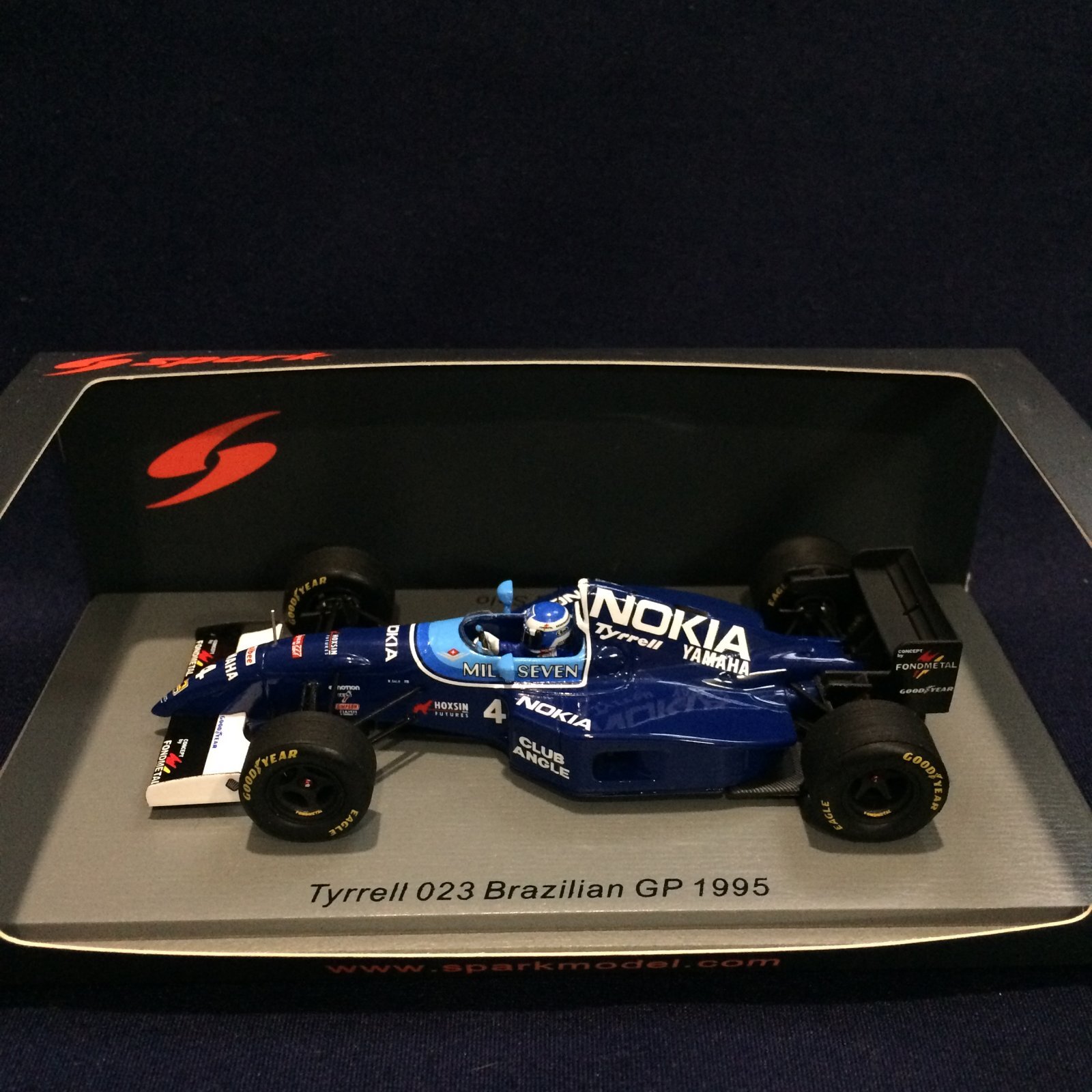 画像1: セカンドハンド品●SPARK 1/43 TYRRELL YAMAHA 023 BRAZILIAN GP 1995 (M.サロ）#4