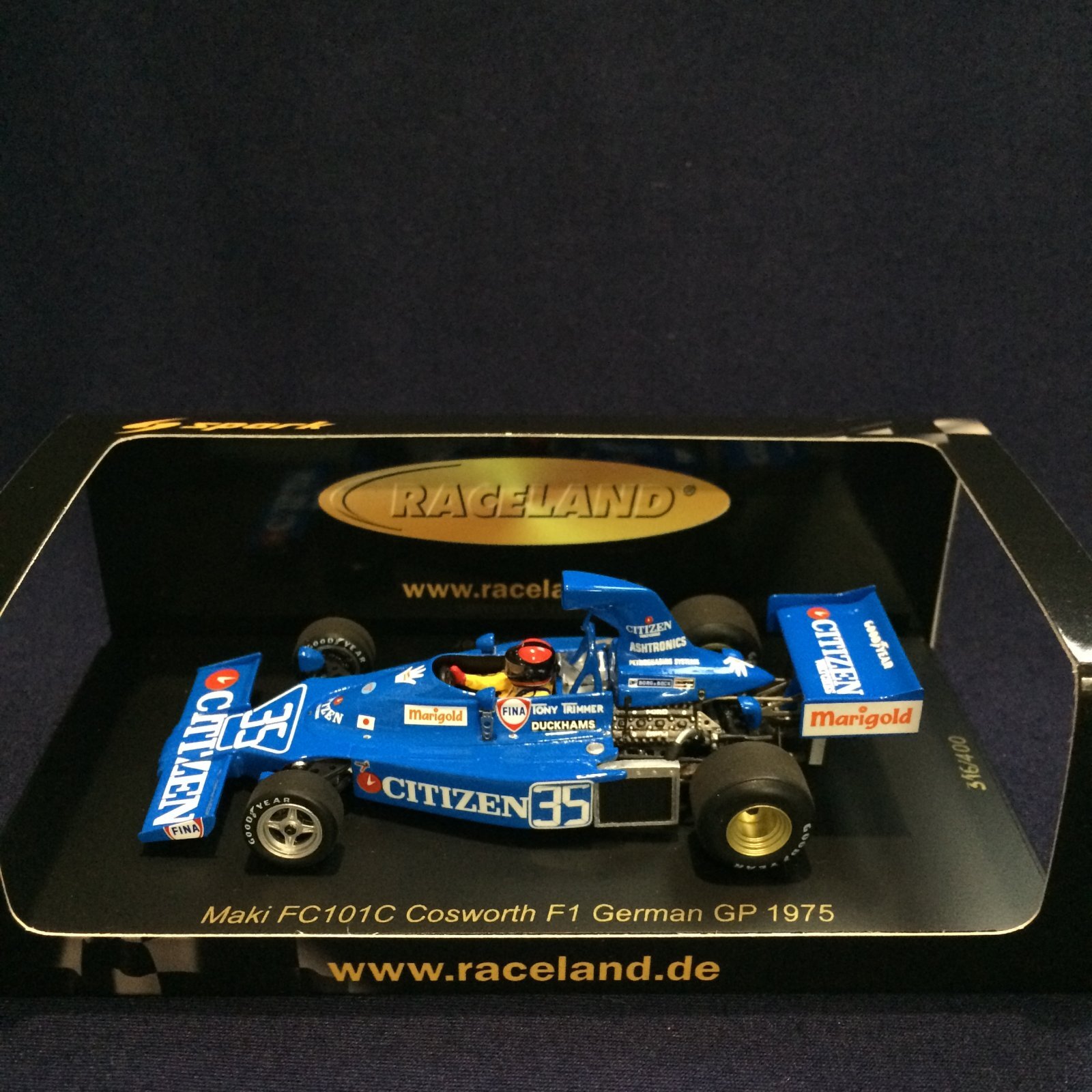 画像1: セカンドハンド品●RACELAND別注●SPARK 1/43 MAKI COSWORTH F1 FC101C GERMAN GP 1975 (T.TRIMMER) #35