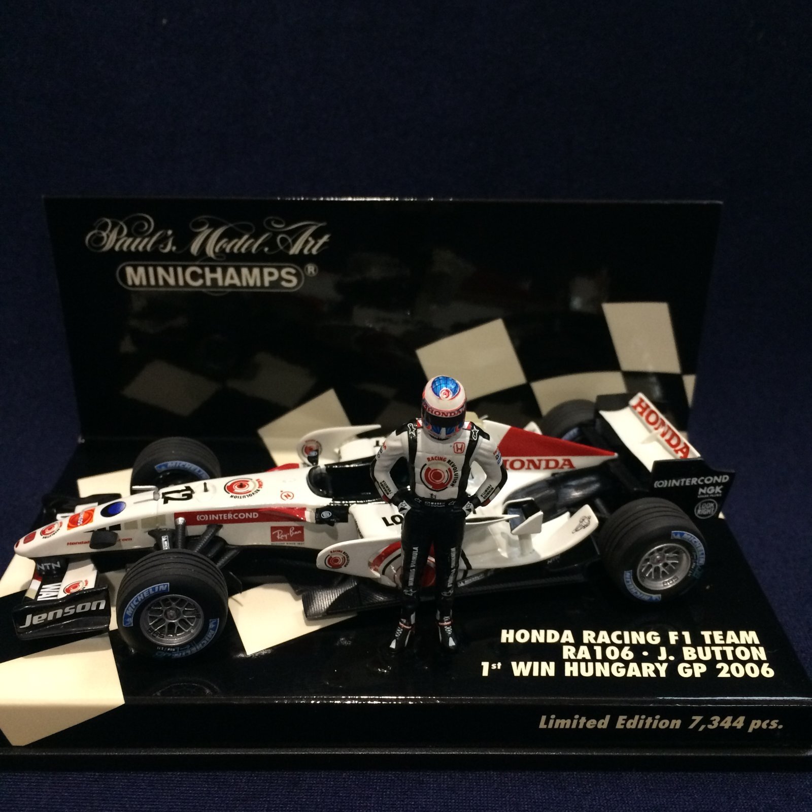 画像1: セカンドハンド品●PMA1/43 HONDA RA106 1st WIN HUNGARY GP 2006 (J.バトン) #12