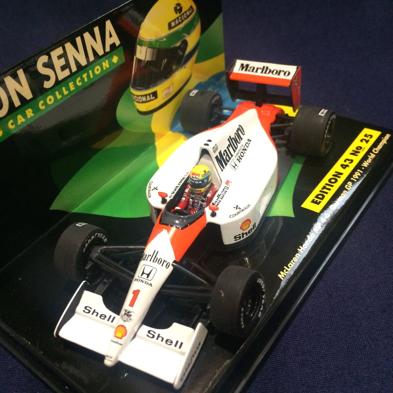 画像: セカンドハンド品●タバコカスタム品●PMA1/43 セナコレNo25 McLAREN HONDA MP4/6 GERMAN GP WORLD CHAMPION (A.セナ）1991#1