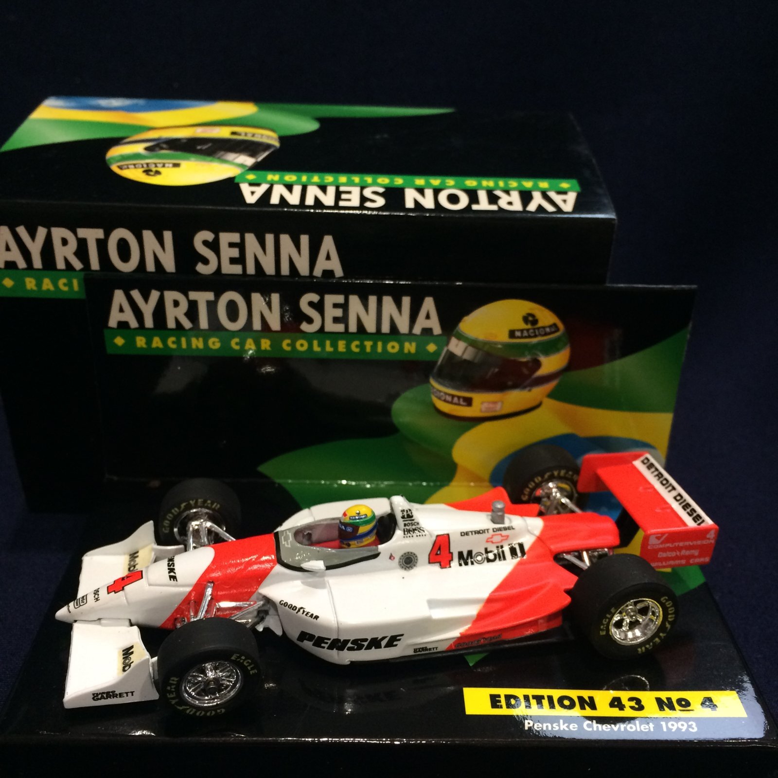 画像1: セカンドハンド品●PMA1/43 セナコレNo4 PENSKE CHEVROLET 1993 (A.セナ）#4