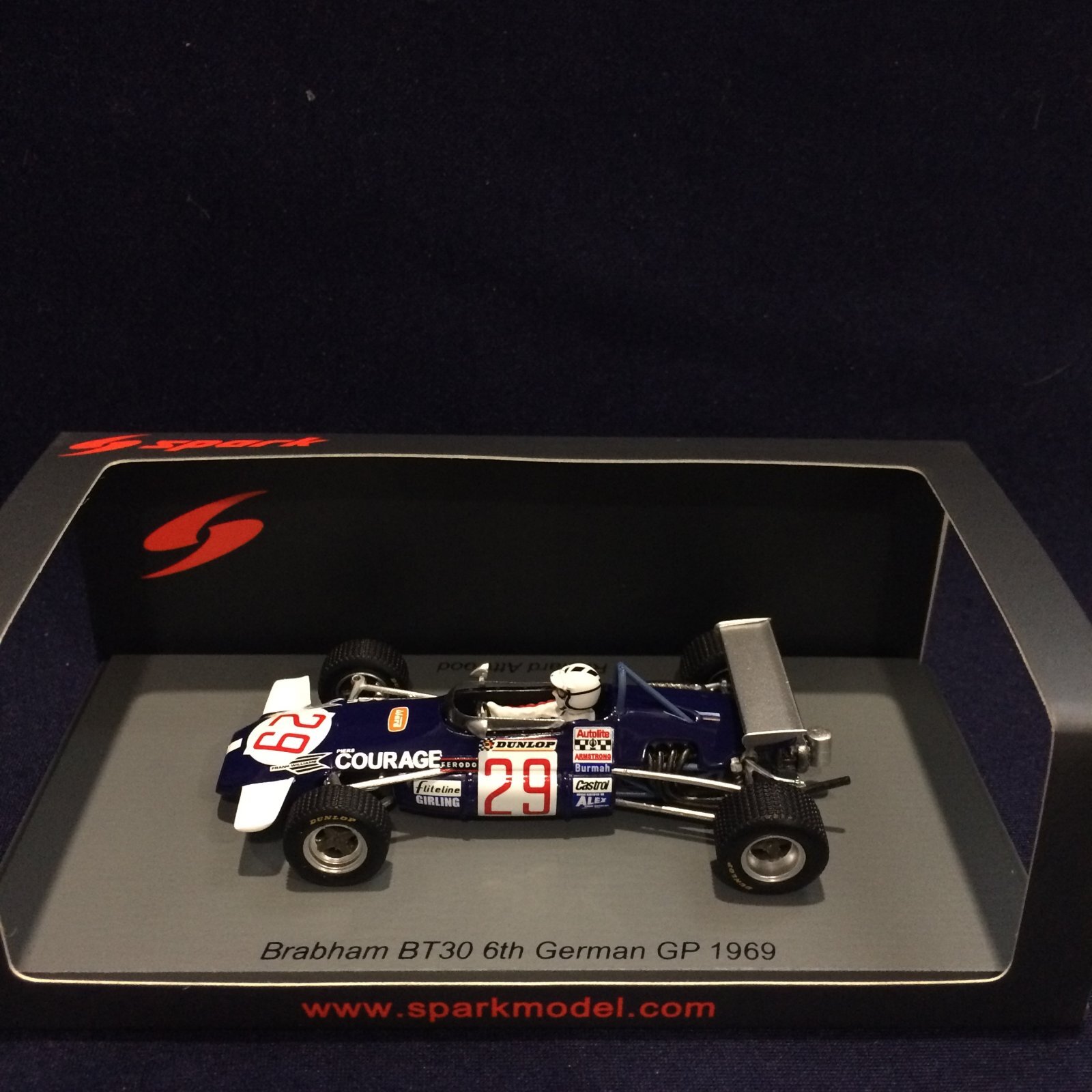 画像1: 新品正規入荷品●SPARK 1/43 BRABHAM BT30 6th GERMAN GP 1969 (R.ATTWOOD) #29