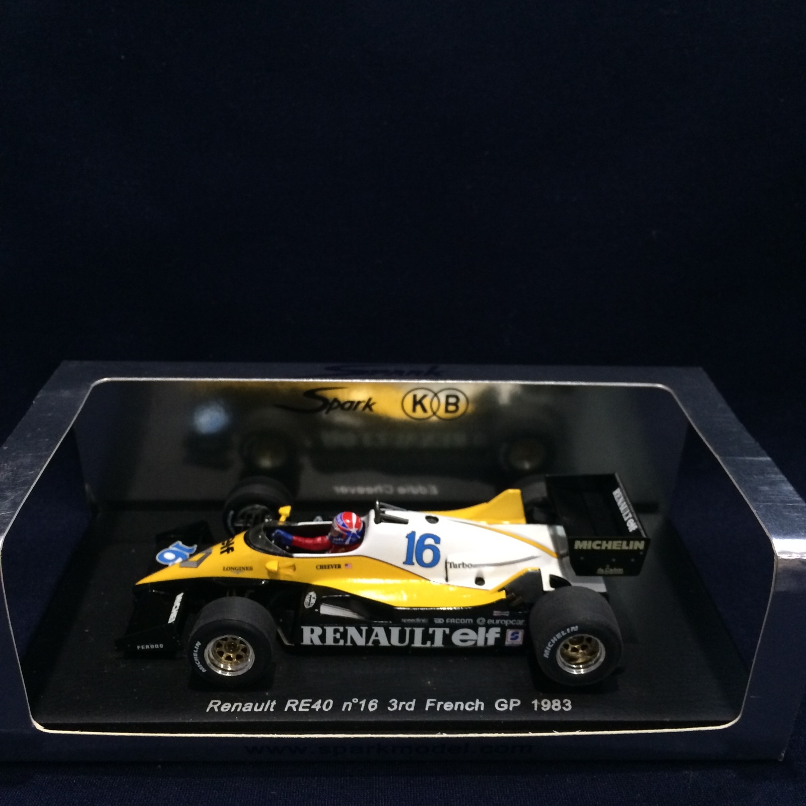 画像1: セカンドハンド品●SPARK1/43 RENAULT RE40 3rd FRENCH GP 1983 (E.CHEEVER) #16