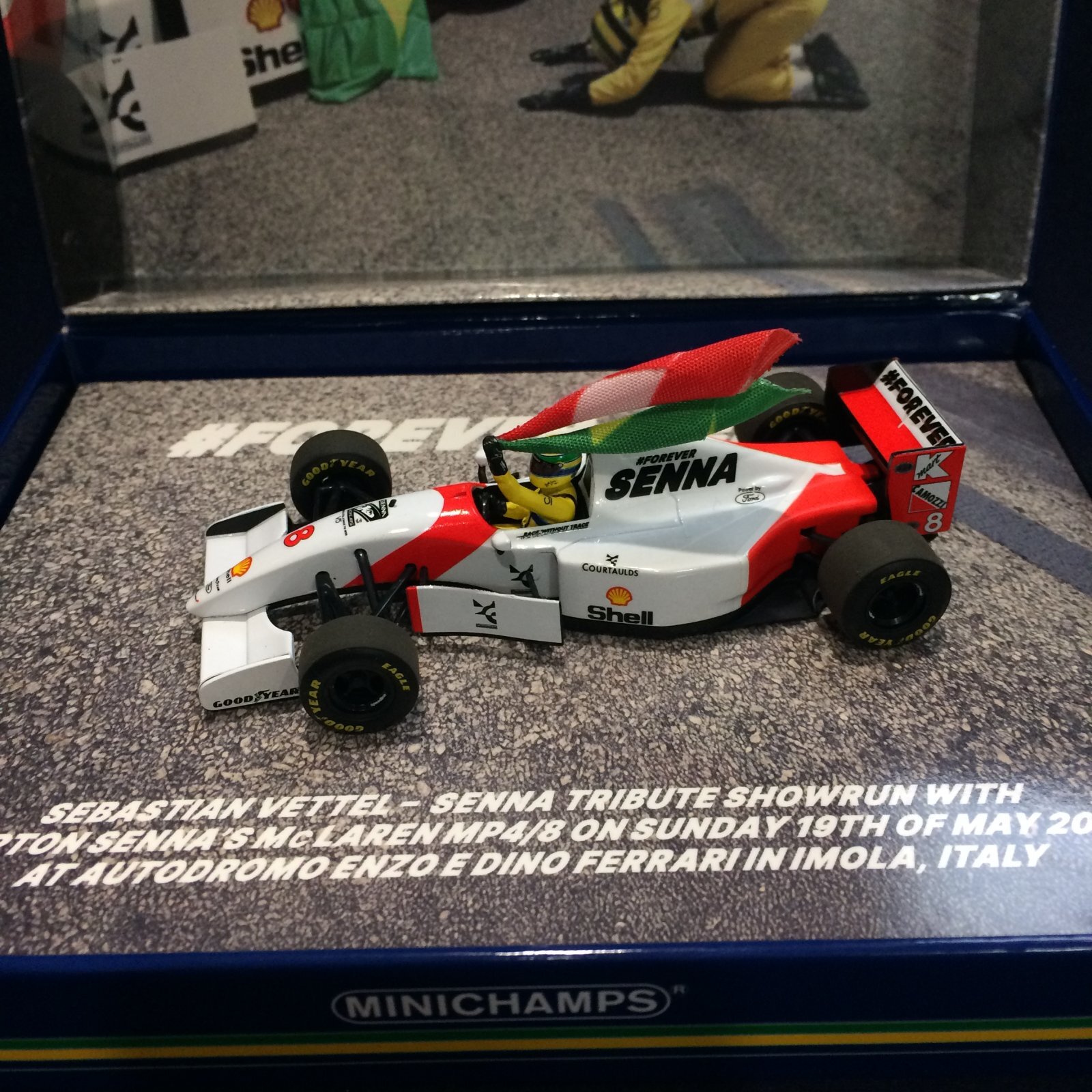 画像: 新品正規入荷品●ギフトBOX入●PMA1/43 McLAREN FORD MP4/8 TRIBUTE IMOLA 2024 (S.ベッテル）
