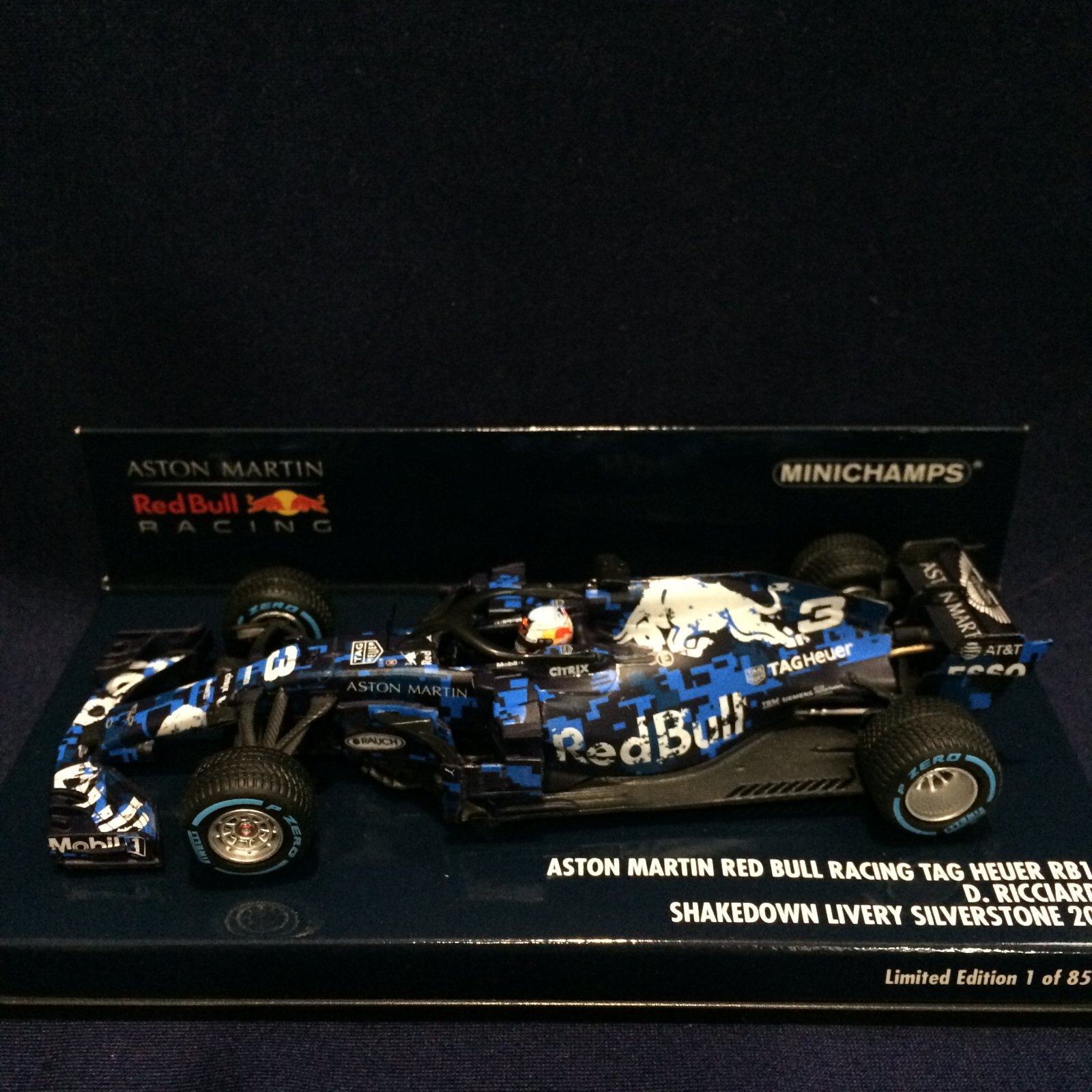 画像1: セカンドハンド品●PMA 1/43 RED BULL HONDA RB14 SILVERSTONE SHAKEDOWN 2018 (D.リカルド）#3