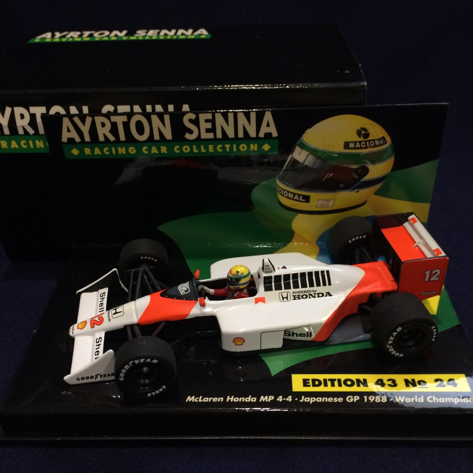 画像1: セカンドハンド品●PMA1/43 セナコレNo24 McLAREN HONDA MP4/4 JAPANESE GP WORLD CHAMPION (A.セナ）1988 #12