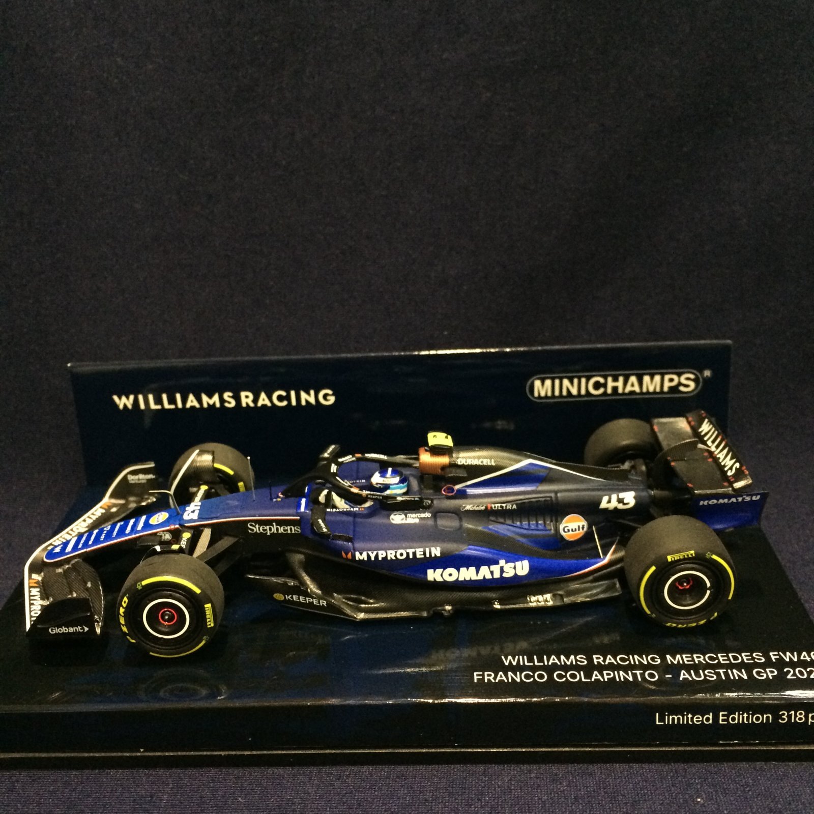 画像1: 新品正規入荷品●PMA 1/43 WILLIAMS MERCEDES FW46 AUSTIN GP 2024 (F.コラピント）#43