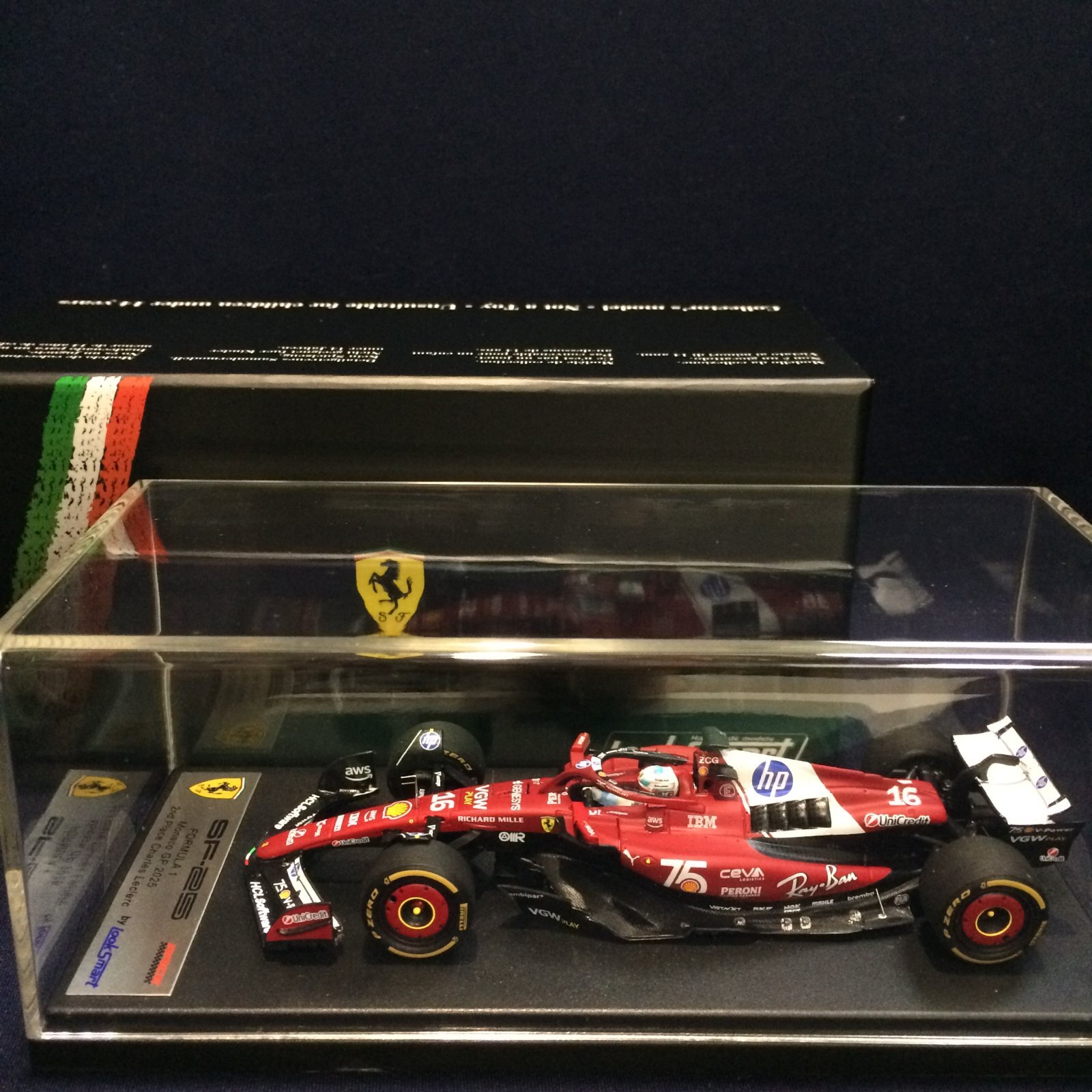 画像1: 新品正規入荷品●LOOKSMART1/43 FERRARI SF-25 2nd MONACO GP 2025 (C.ルクレール）#16