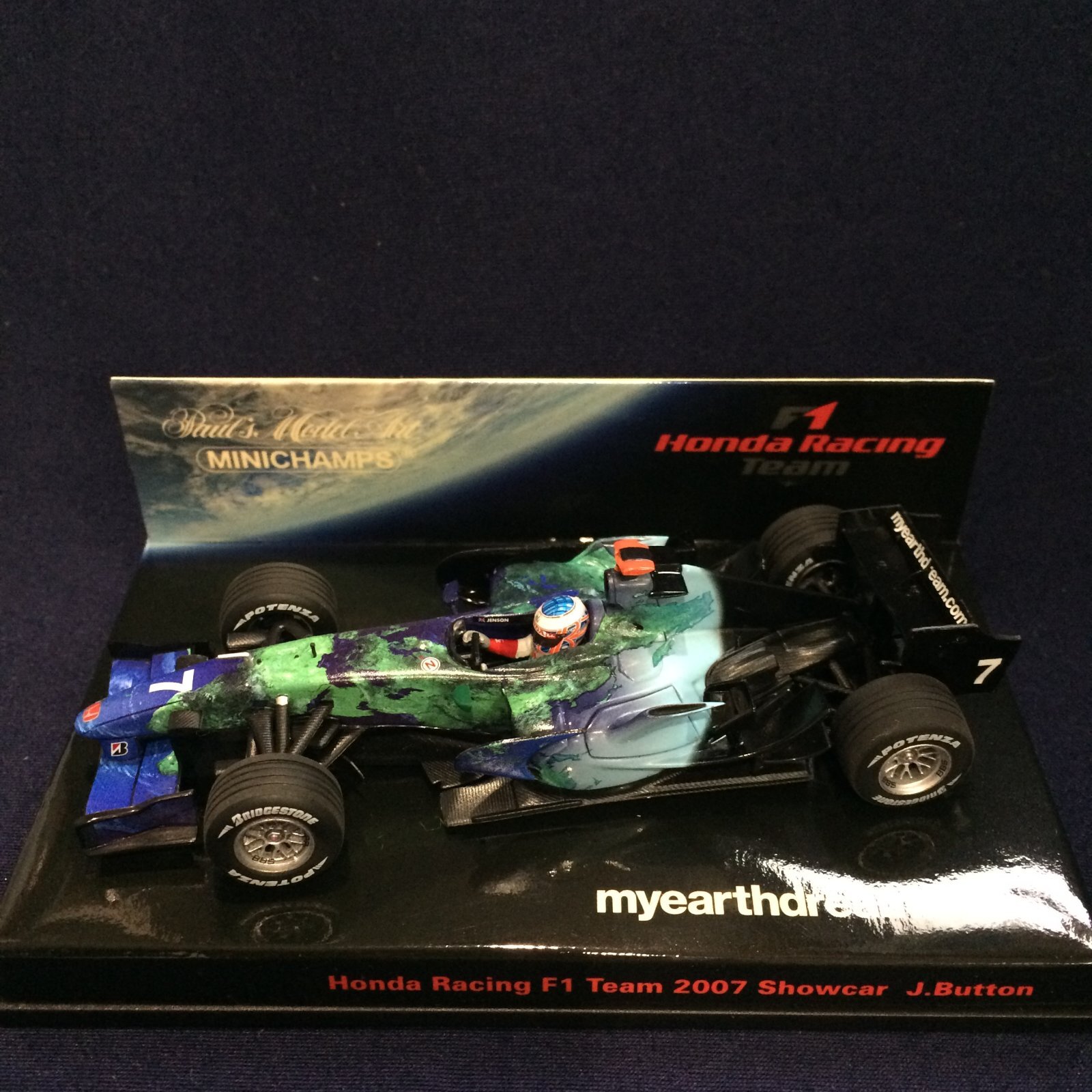 画像1: セカンドハンド品●HONDA F1別注●PMA1/43 HONDA F1 2007 SHOWCAR (J.バトン）#7