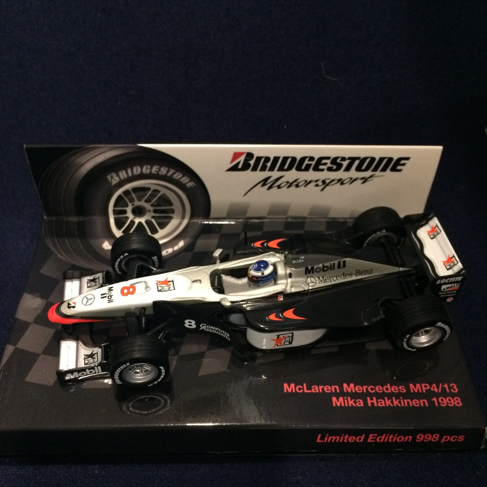 画像1: セカンドハンド品●RG別注●PMA1/43 McLAREN MERCEDES MP4/13 (M,ハッキネン)　1998 ブリジストンパッケージ