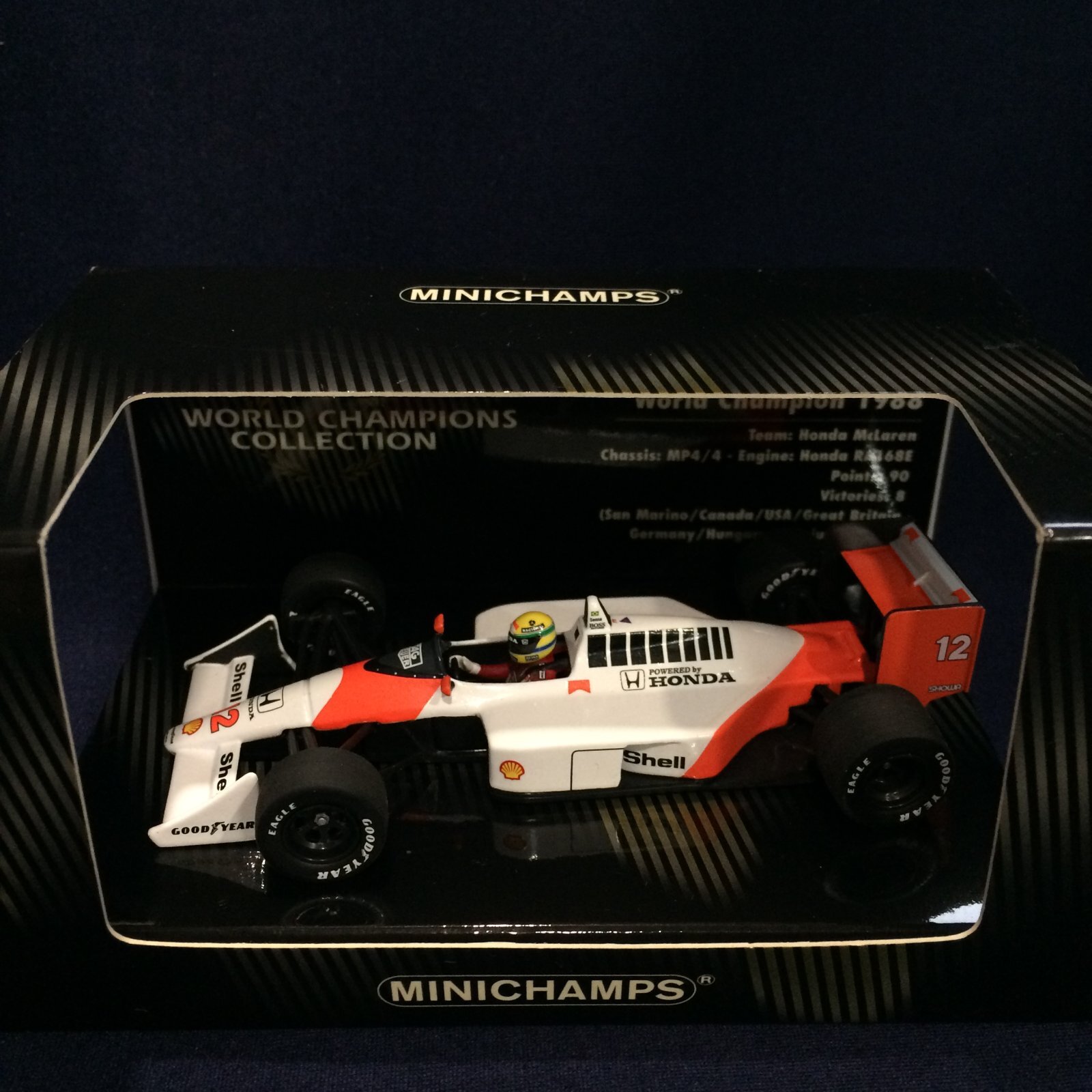 画像1: セカンドハンド品●PMA1/43 WCシリーズ McLAREN HONDA MP4/4 (A.セナ）1988 #12