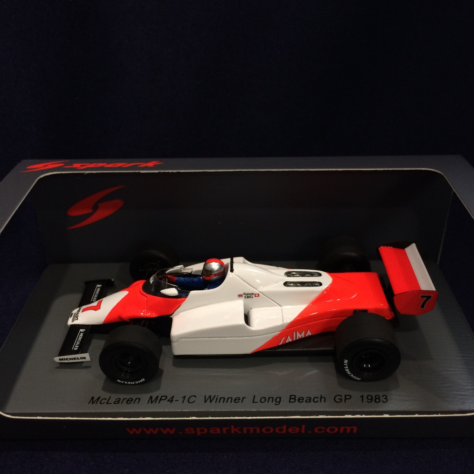 画像1: セカンドハンド品●SPARK 1/43 McLAREN MP4-1C WINNER LONG BEACH GP 1983 (J.ワトソン）#7