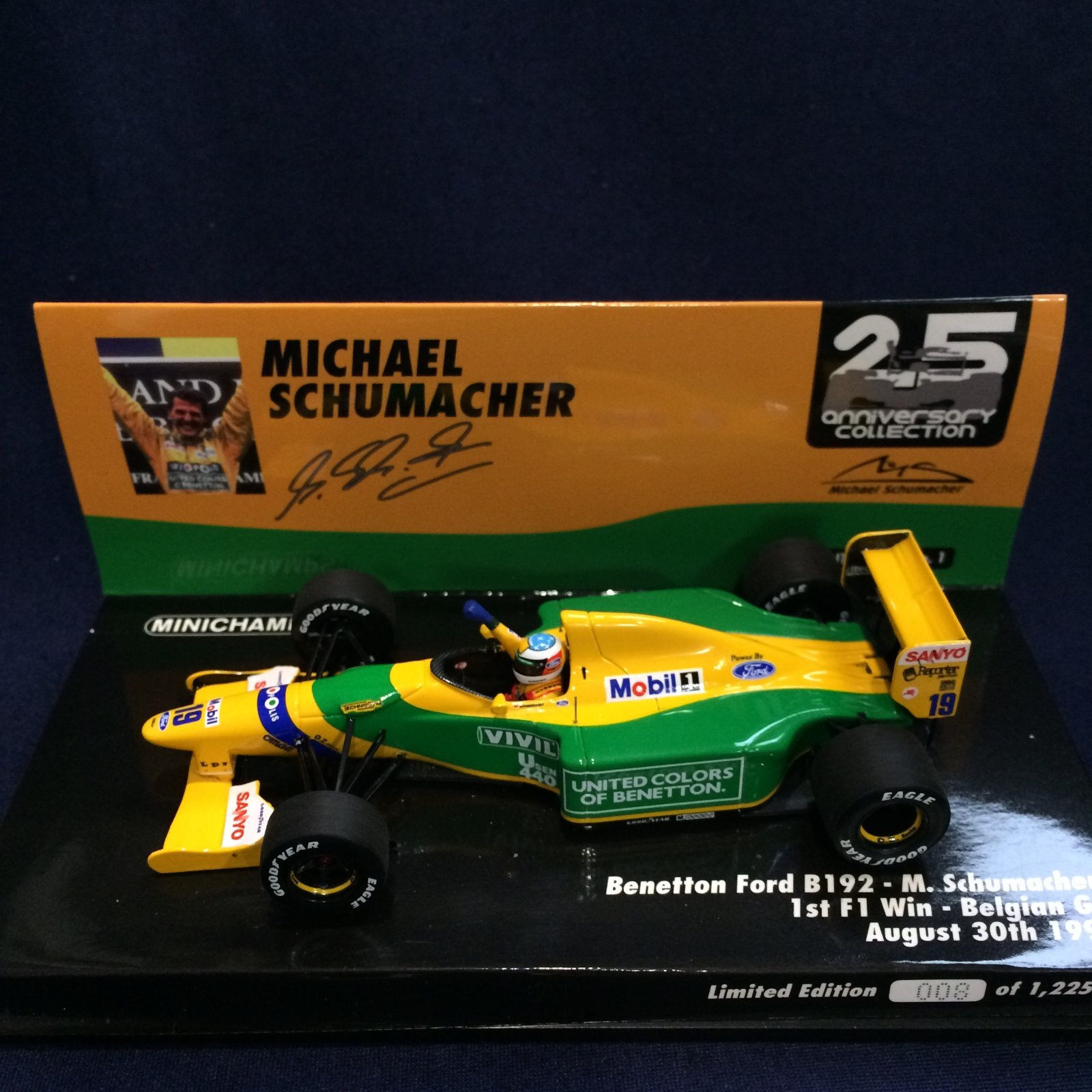 画像1: セカンドハンド品●PMA1/43 BENETTON FORD B192 1st WIN BELGIAN GP 1992 (M.シューマッハ）#19