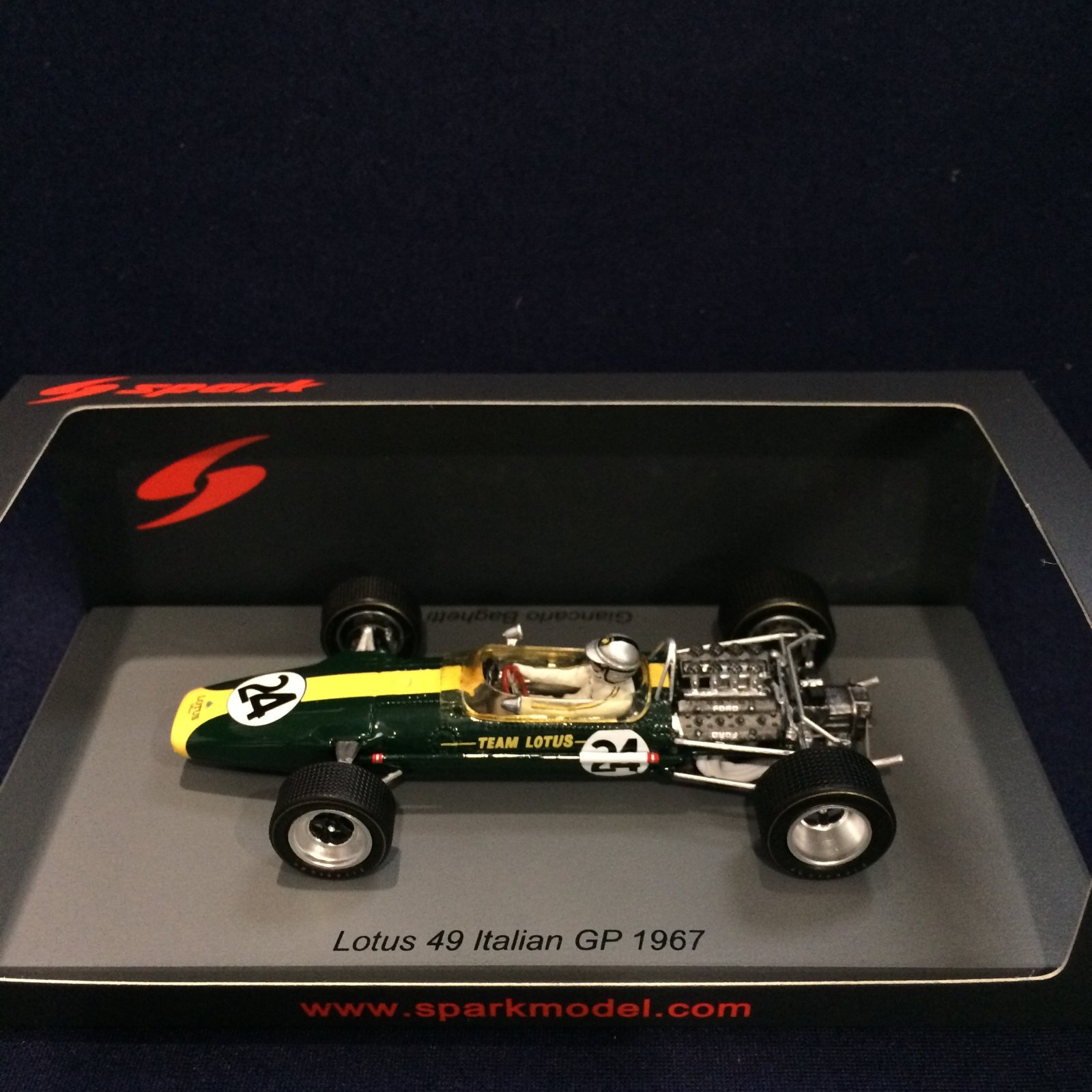 画像1: 新品正規荷品●SPARK1/43 LOTUS 49 ITALIAN GP 1967 (G.BAGHETTI) #24