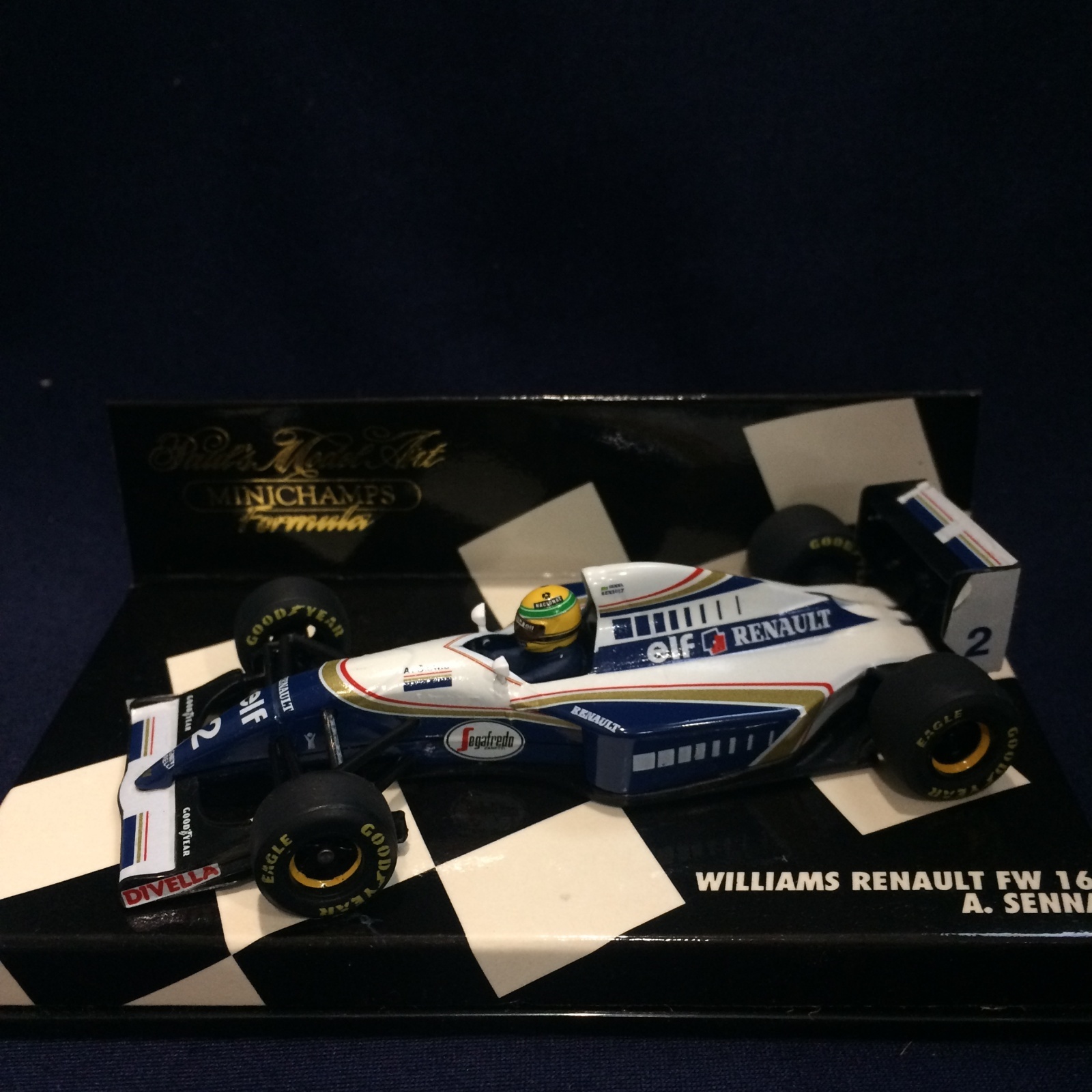画像1: カンドハンド品●PMA1/43 WILLIAMS RENAULT FW16 (A.セナ） ※金文字台紙