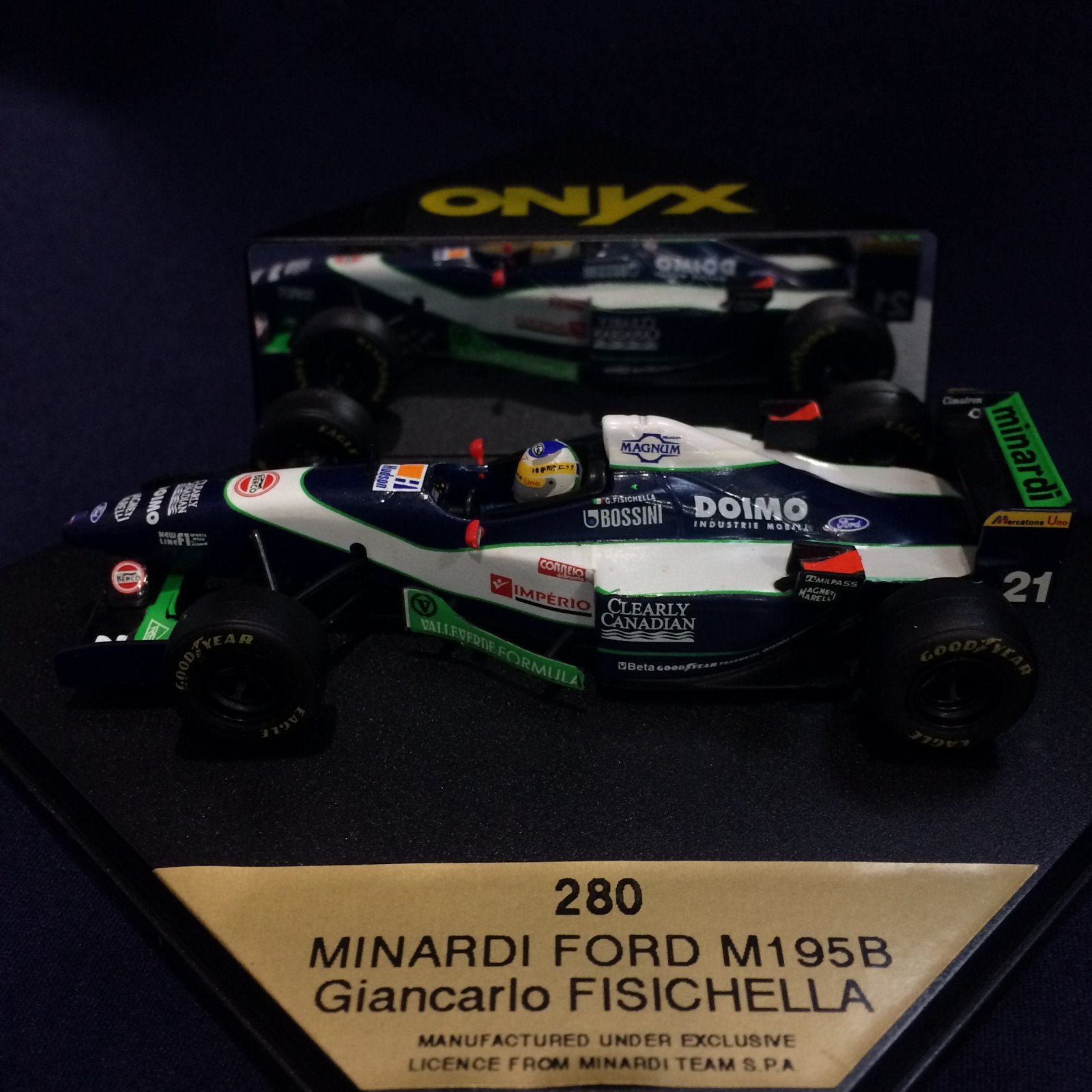 画像1: セカンドハンド品●ONYX 1/43 MINARDI-FORD M195B (G.フィジケラ）#21