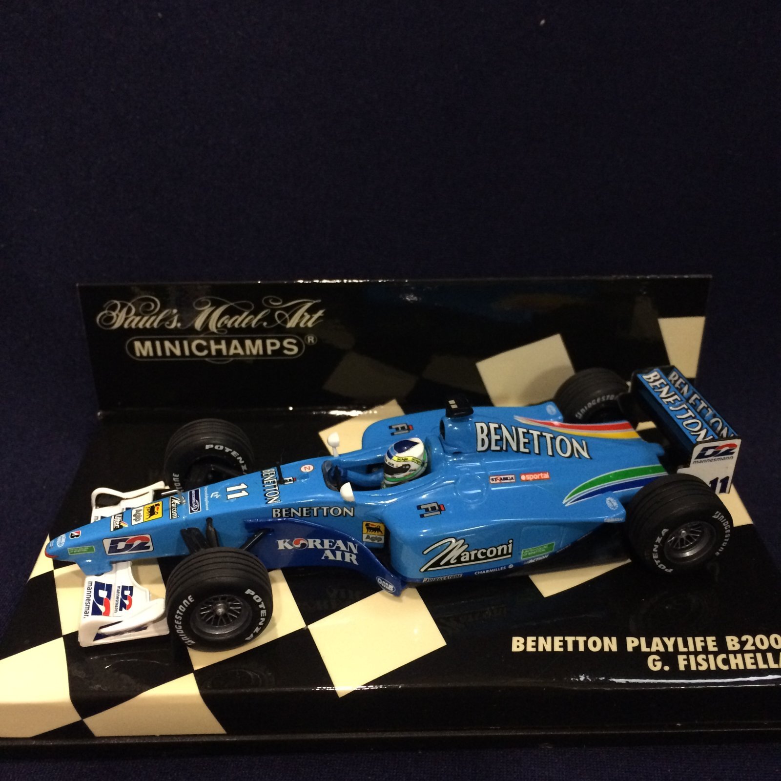 画像1: セカンドハンド品●PMA1/43 BENETTON PLAYLIFE B200 （G.フィジケラ）#11