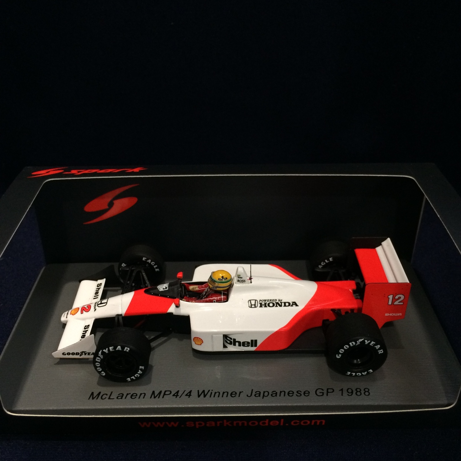 画像1: セカンドハンド品●SPARK 1/43 McLAREN HONDA MP4/4 WINNER JAPANESE GP 1988 (A.セナ）#12