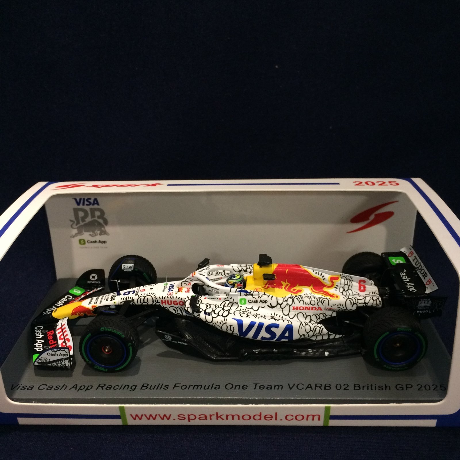 画像1: 新品正規荷品●SPARK1/43 VISA CASH APP RACING BULLS VCARB 02 BRITISH GP 2025 (I.ハジャー）#6