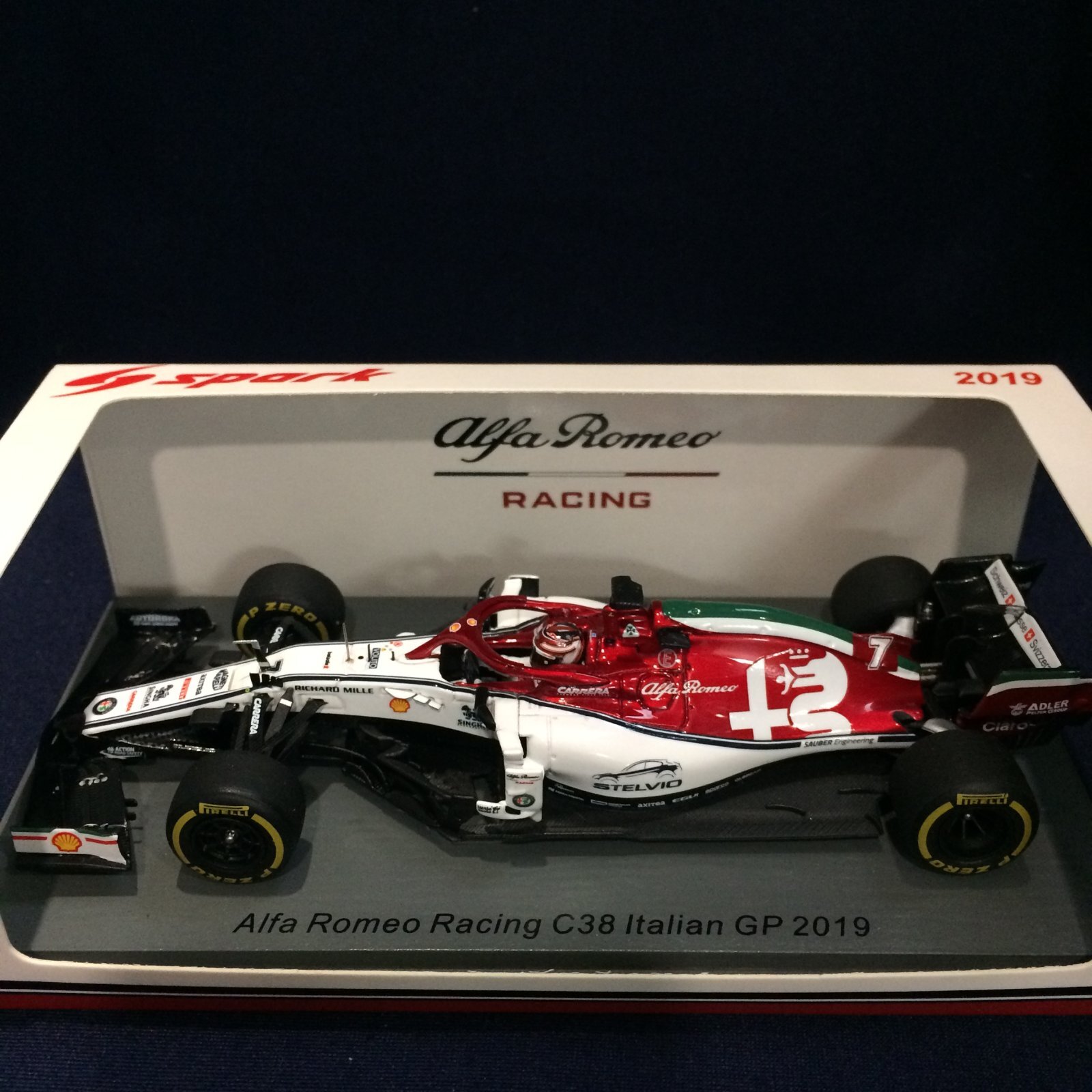画像1: セカンドハンド品●SPARK 1/43 ALFA ROMEO C38 ITALIAN GP 2019 (K.ライコネン）#7