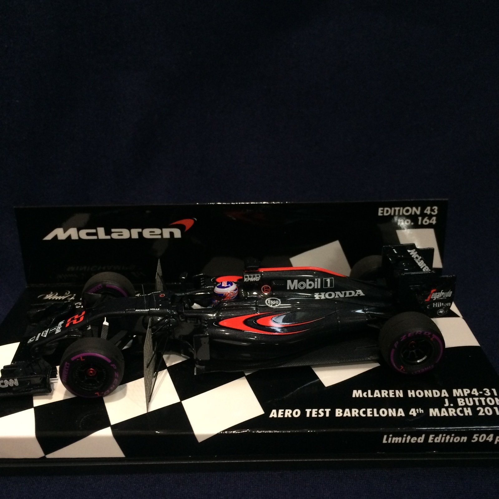 画像: セカンドハンド品●PMA1/43 McLAREN HONDA MP4-31 AERO TEST BARCELONA 4th 2016 (J.バトン）#22