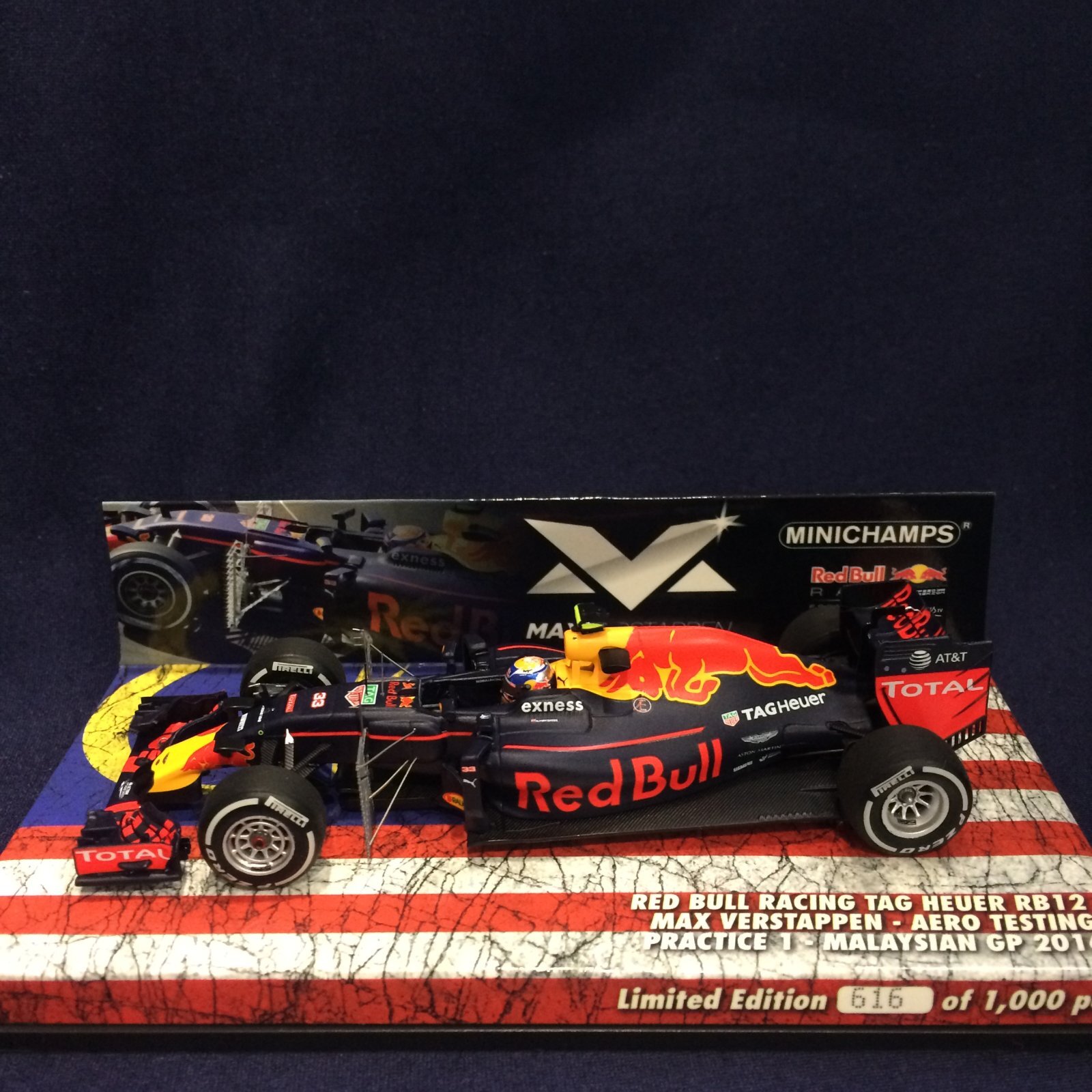 画像: セカンドハンド品●PMA1/43 RED BULL TAG HEUER RB12 AERO TESTING PRACTICE 1 MALAYSIAN GP 2016 (M.フェルスタッペン）#33