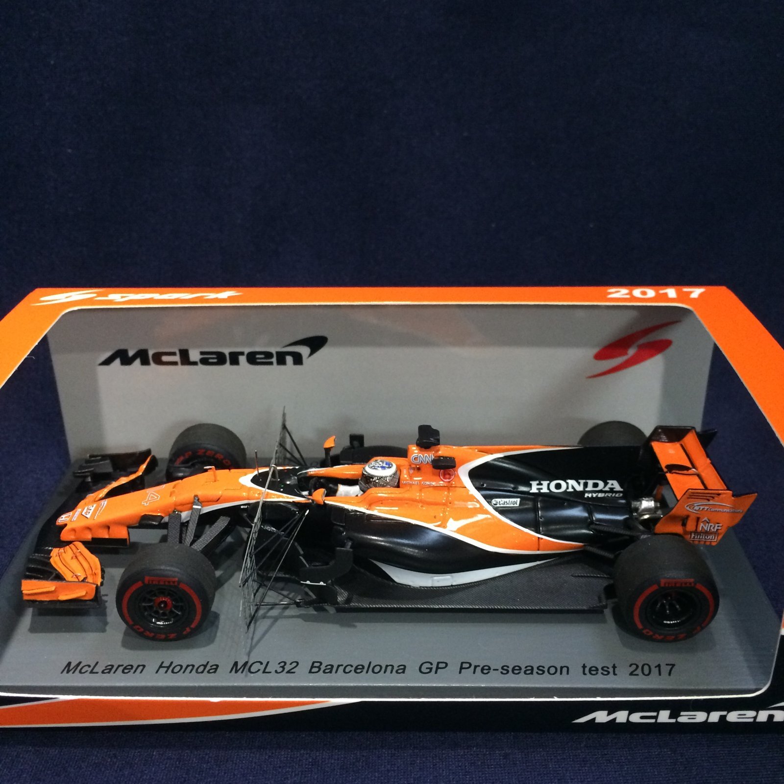 画像: セカンドハンド品●SPARK 1/43 McLAREN HONDA MCL32 BARCELONA GP PRE-SEASON TEST 2017 (F.アロンソ）#14