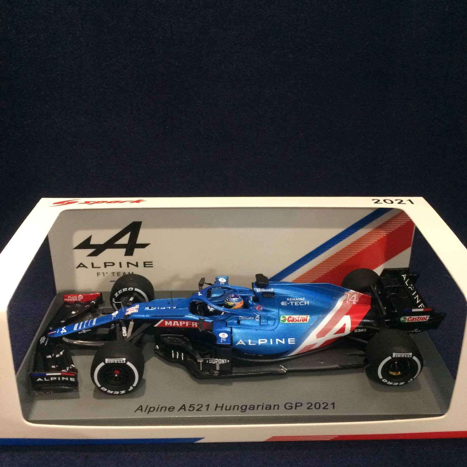 画像1: セカンドハンド品●SPARK1/43 ALPINE A521 HUNGARIAN GP 2021 (F.アロンソ）#14