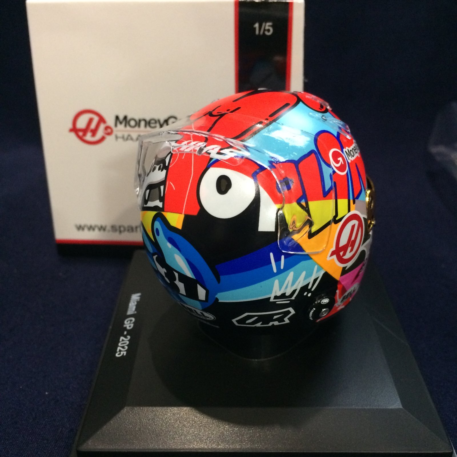 画像: 新品正規入荷品●SPARK1/5 HAAS F1 MIAMI GP 2025 (E.オコン）ミニヘルメット