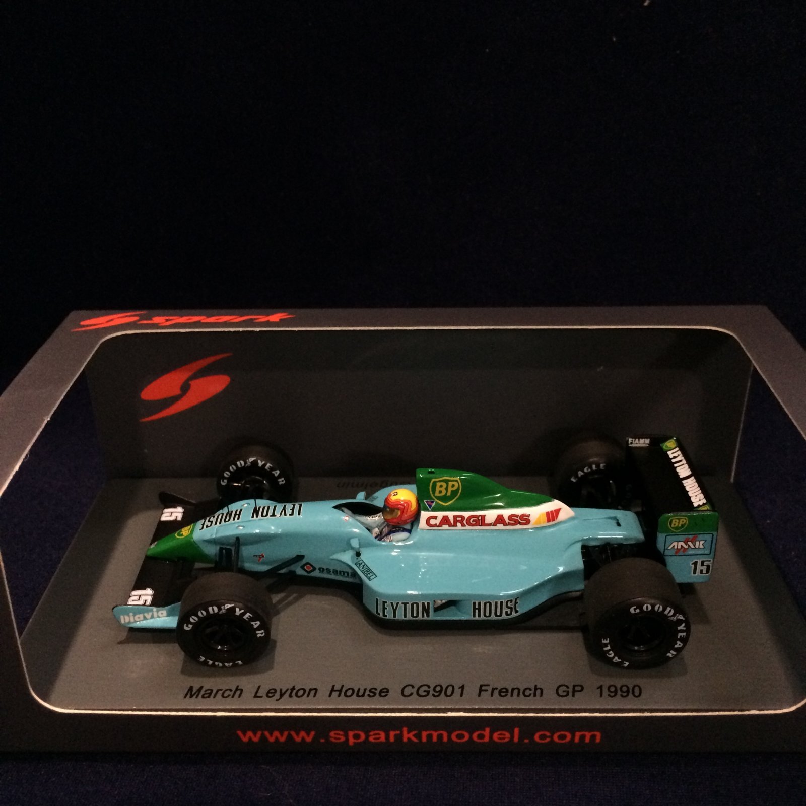 画像1: セカンドハンド品●SPARK 1/43 MARCH LEYTON HOUSE MARCH CG901 FRENCH GP 1990 (M.グージェルミン) #15