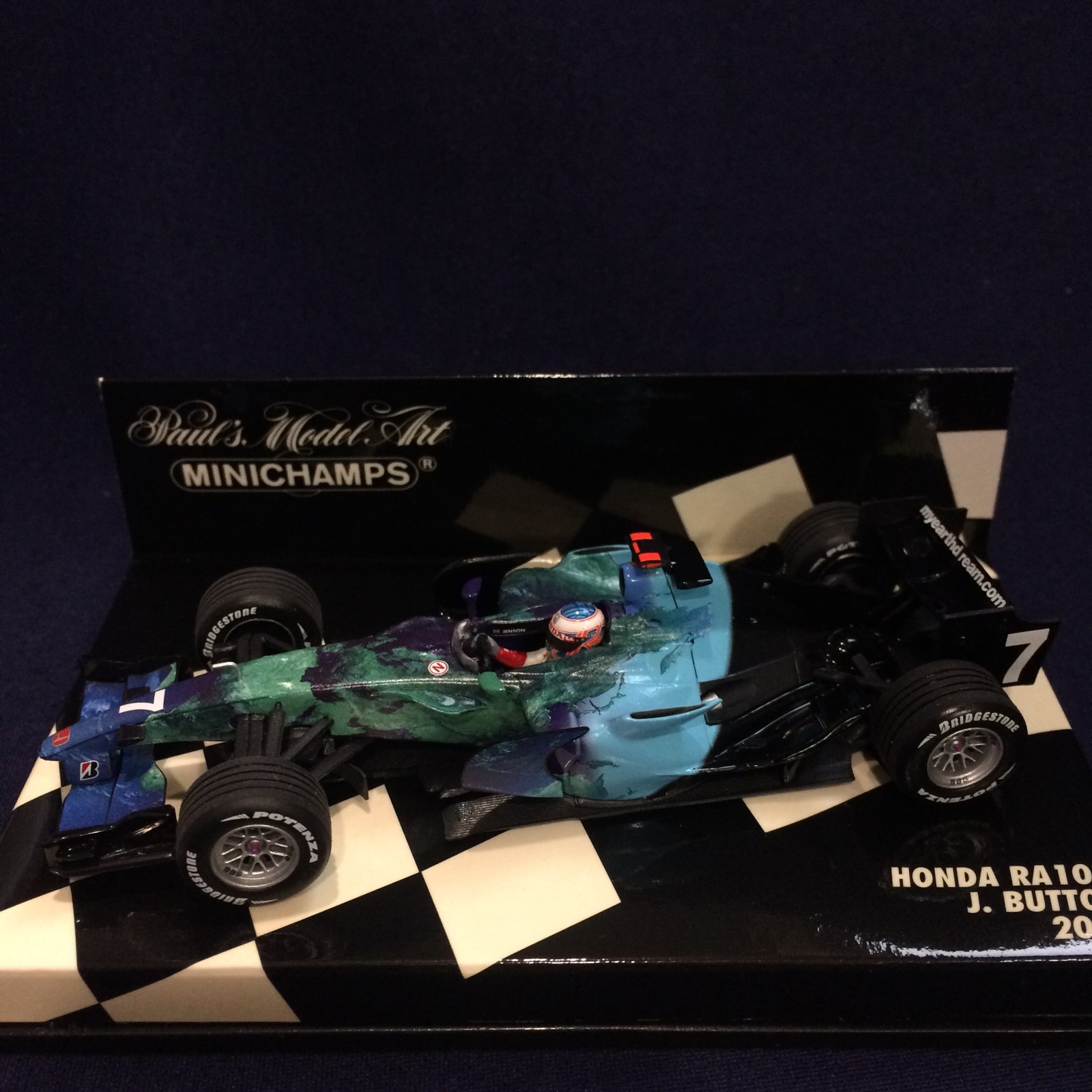 画像1: セカンドハンド品●PMA1/43 HONDA RA107 (J.バトン）2007 #7